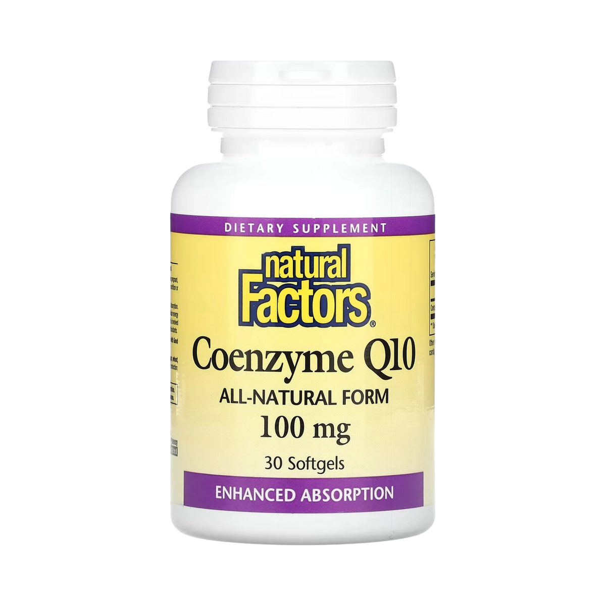 Natural Factors, Coenzyme Q10, 100 Mg, 30 Softgels