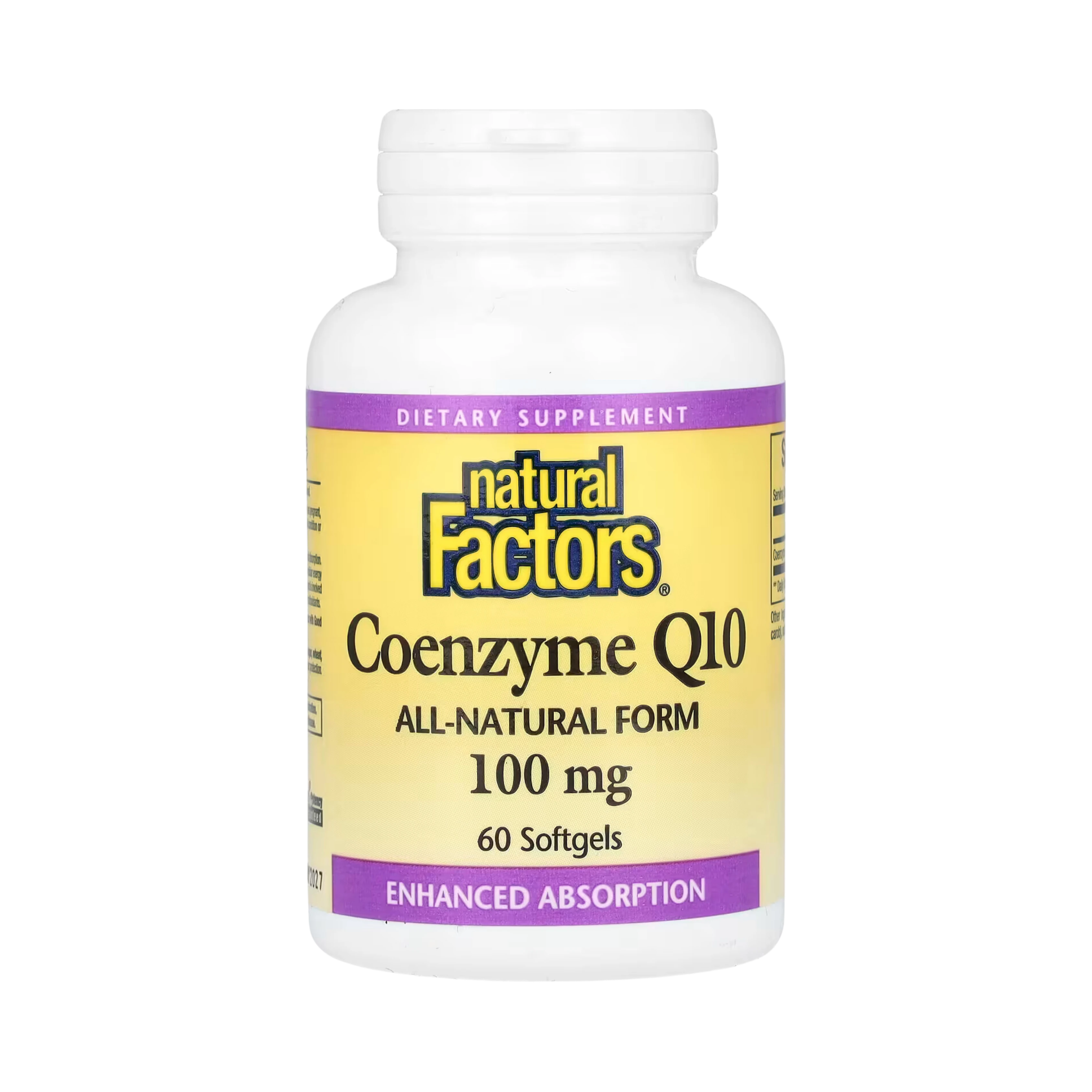 Natural Factors, Coenzyme Q10, 100 Mg, 60 Softgels