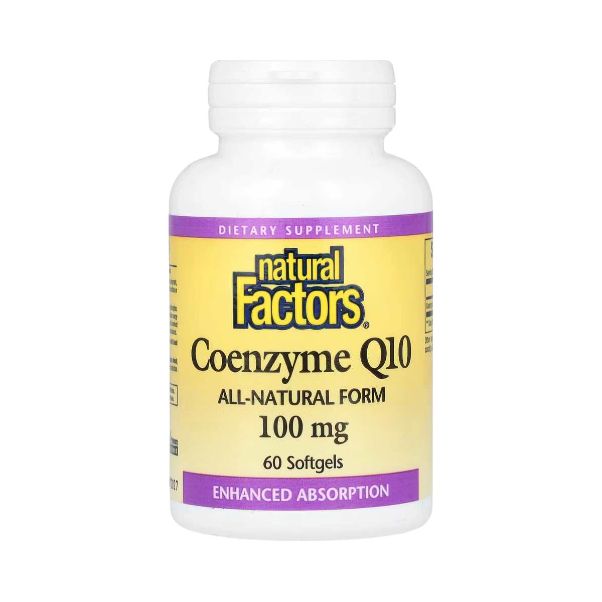 Natural Factors, Coenzyme Q10, 100 Mg, 60 Softgels