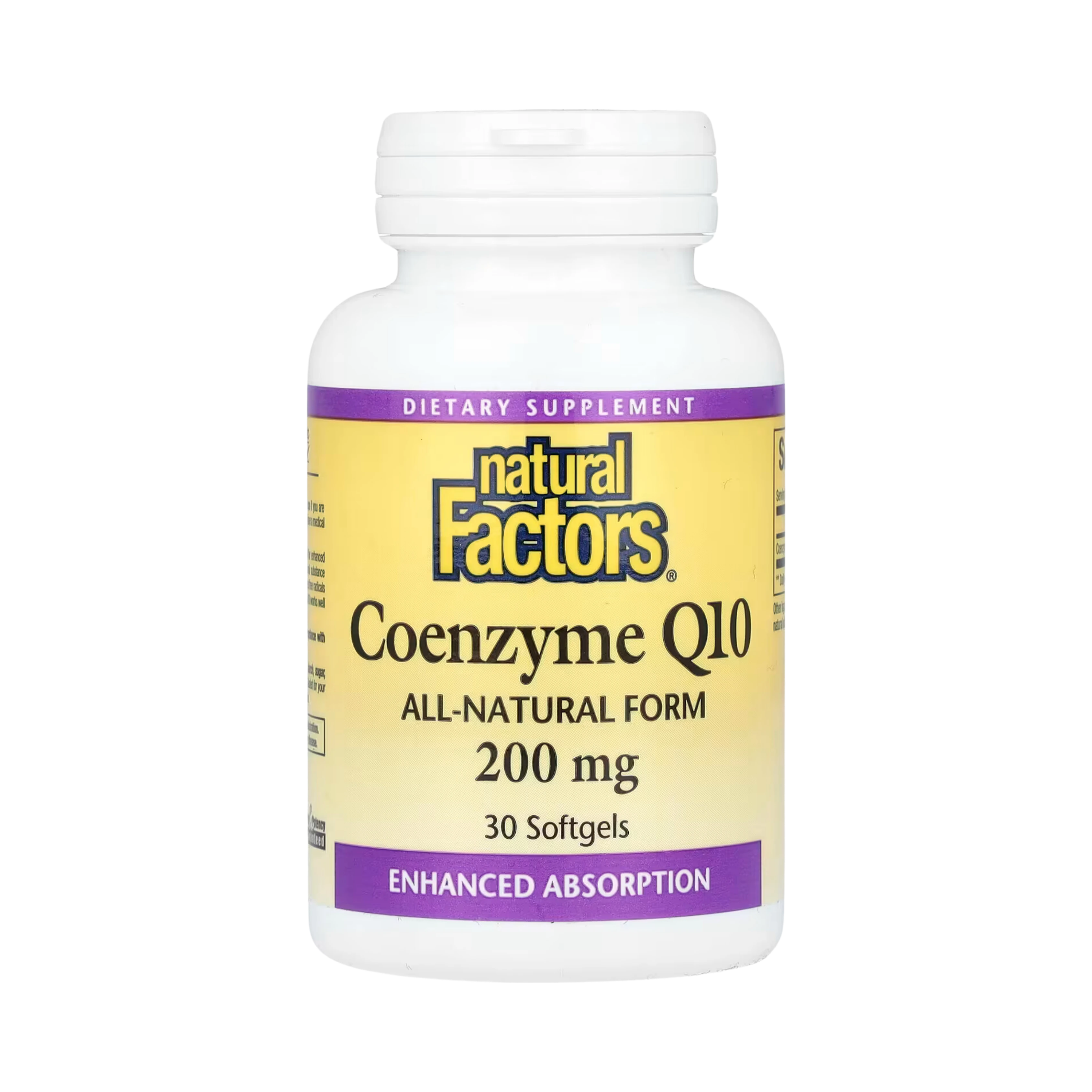 Natural Factors, Coenzyme Q10, 200 Mg, 30 Softgels