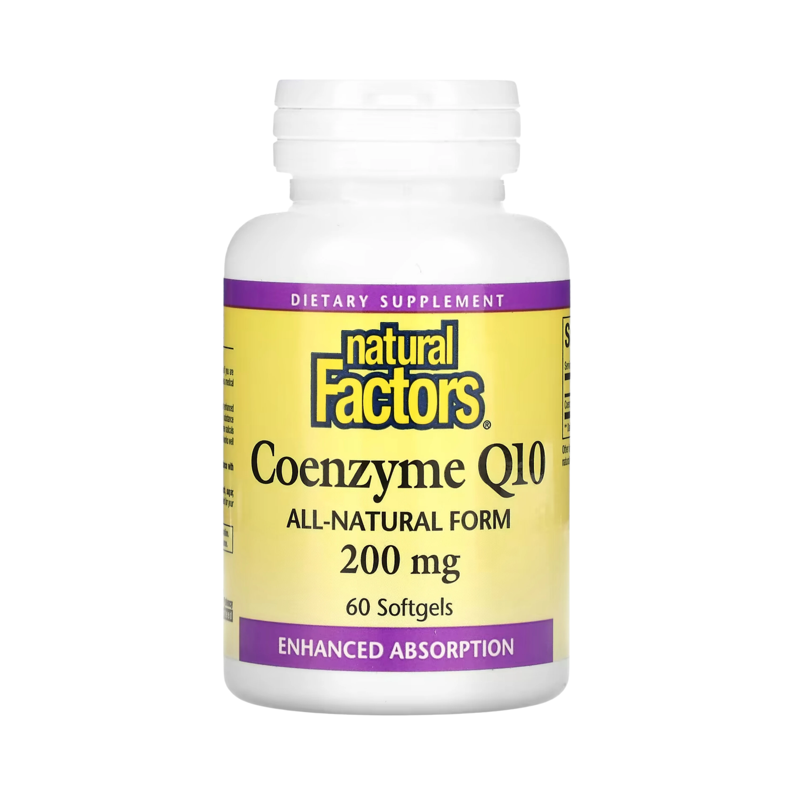 Natural Factors, Coenzyme Q10, 200 Mg, 60 Softgels