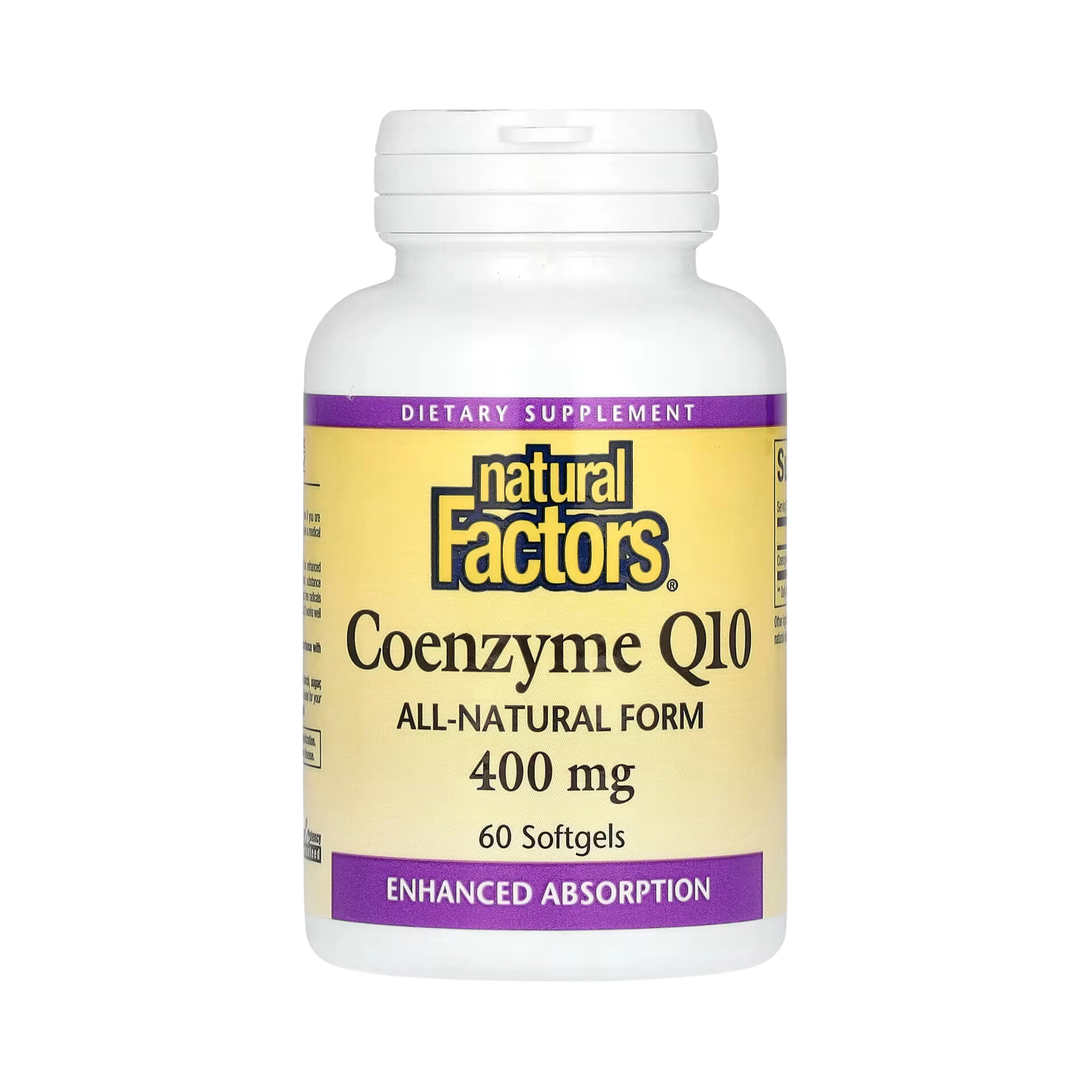 Natural Factors, Coenzyme Q10, 400 Mg, 60 Softgels