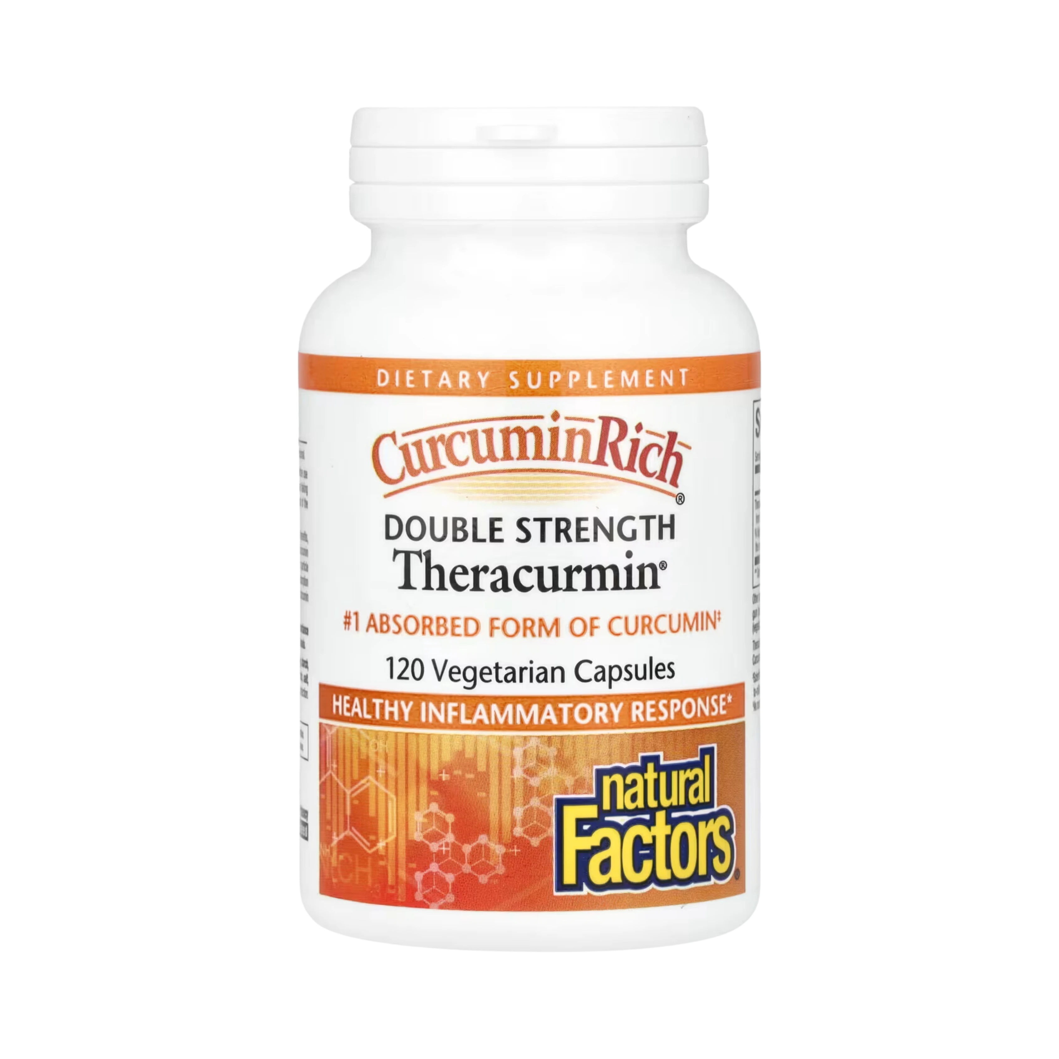 Natural Factors, CurcuminRich, Double Strength Theracurmin, 120 Vegetarian Capsules