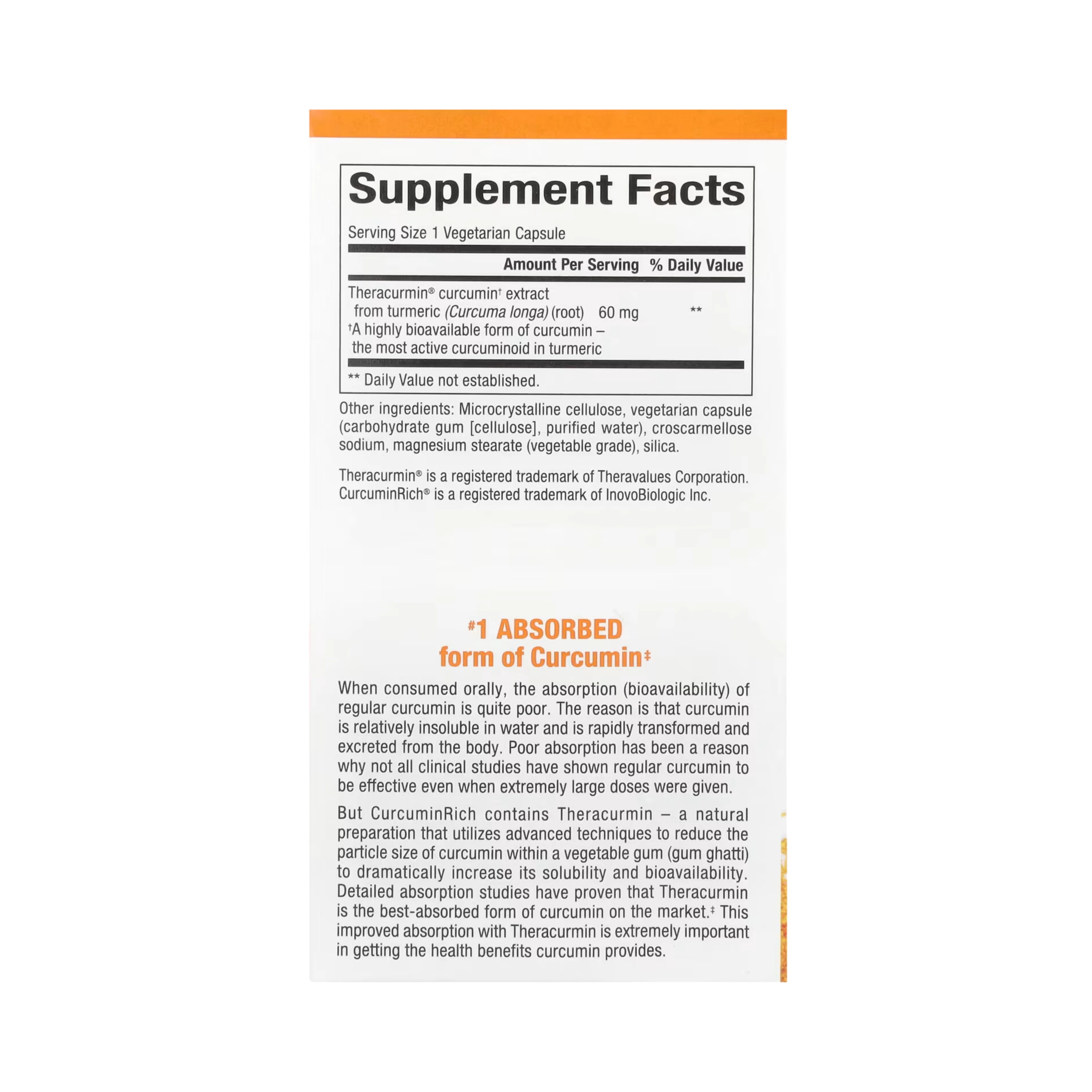 Natural Factors, CurcuminRich, Double Strength Theracurmin, 120 Vegetarian Capsules