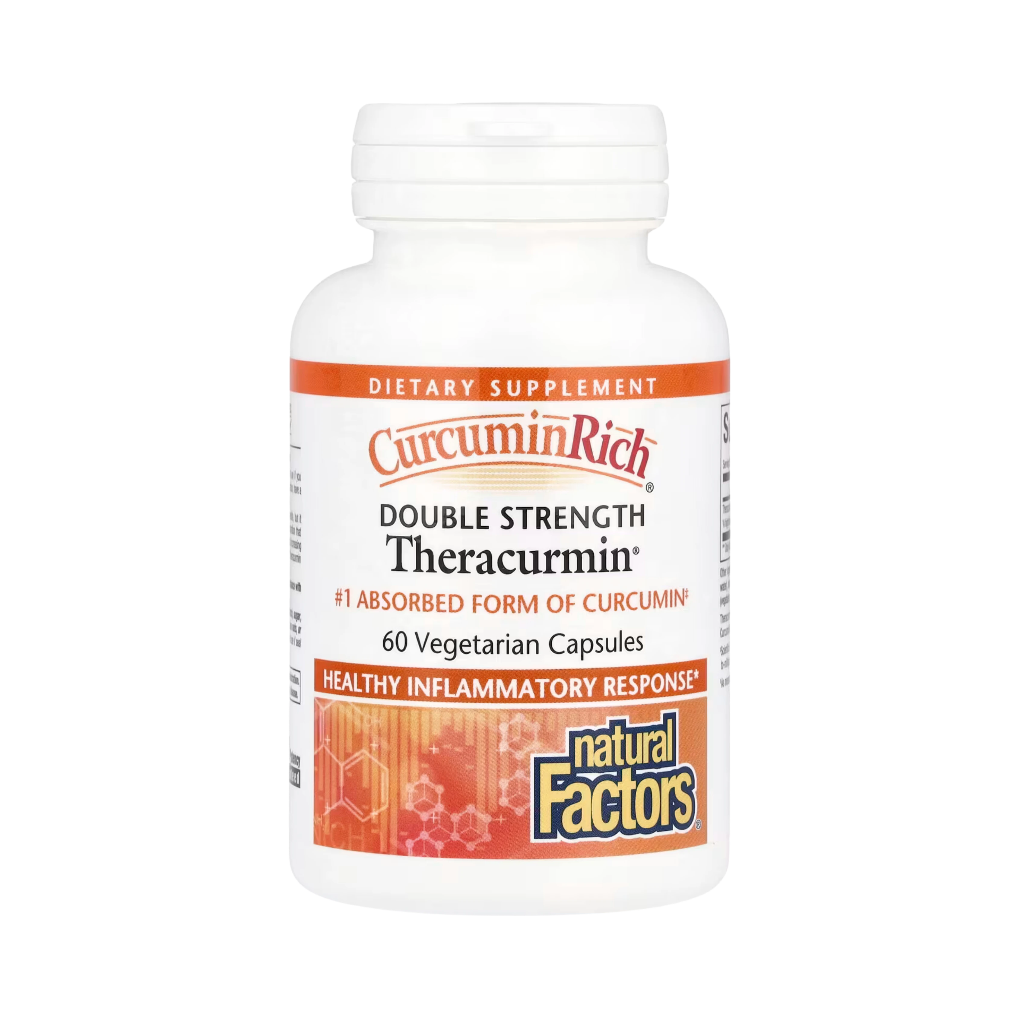 Natural Factors, CurcuminRich, Double Strength Theracurmin, 60 Vegetarian Capsules