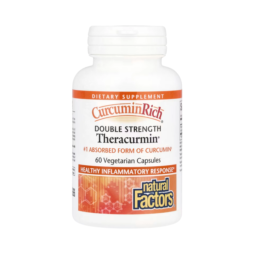 Natural Factors, CurcuminRich, Double Strength Theracurmin, 60 Vegetarian Capsules