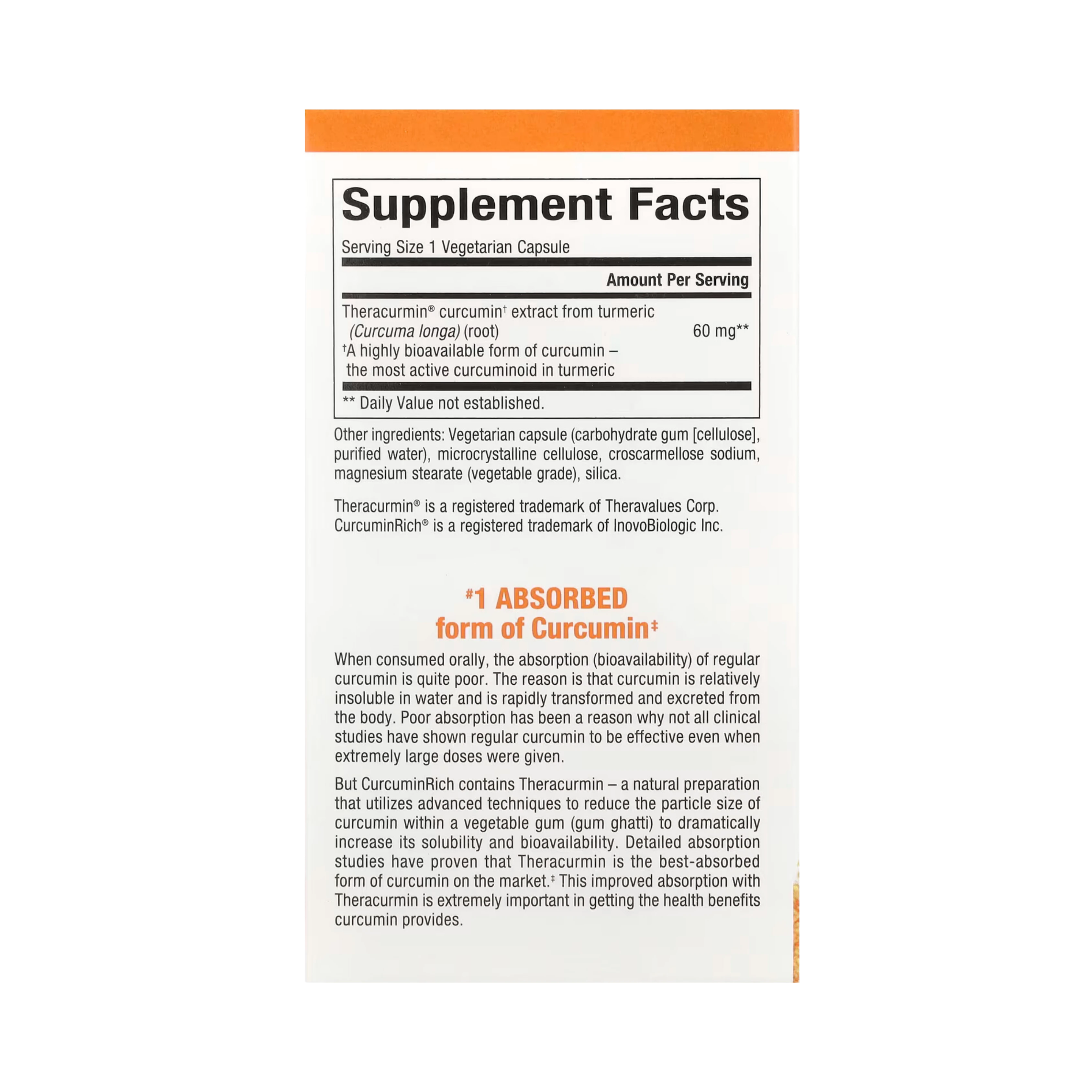 Natural Factors, CurcuminRich, Double Strength Theracurmin, 60 Vegetarian Capsules