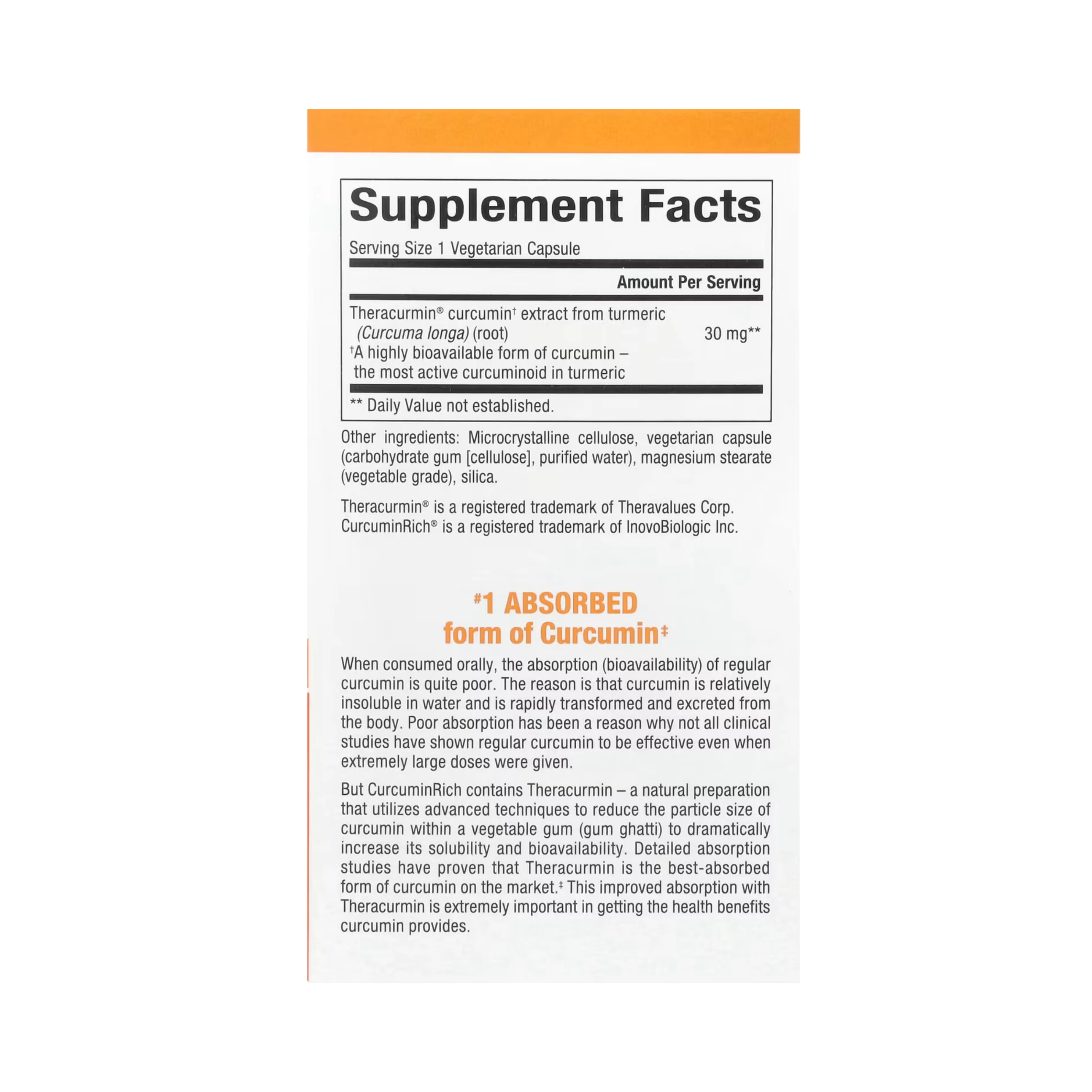 Natural Factors, Curcuminrich, Theracurmin, 60 Vegetarian Capsules