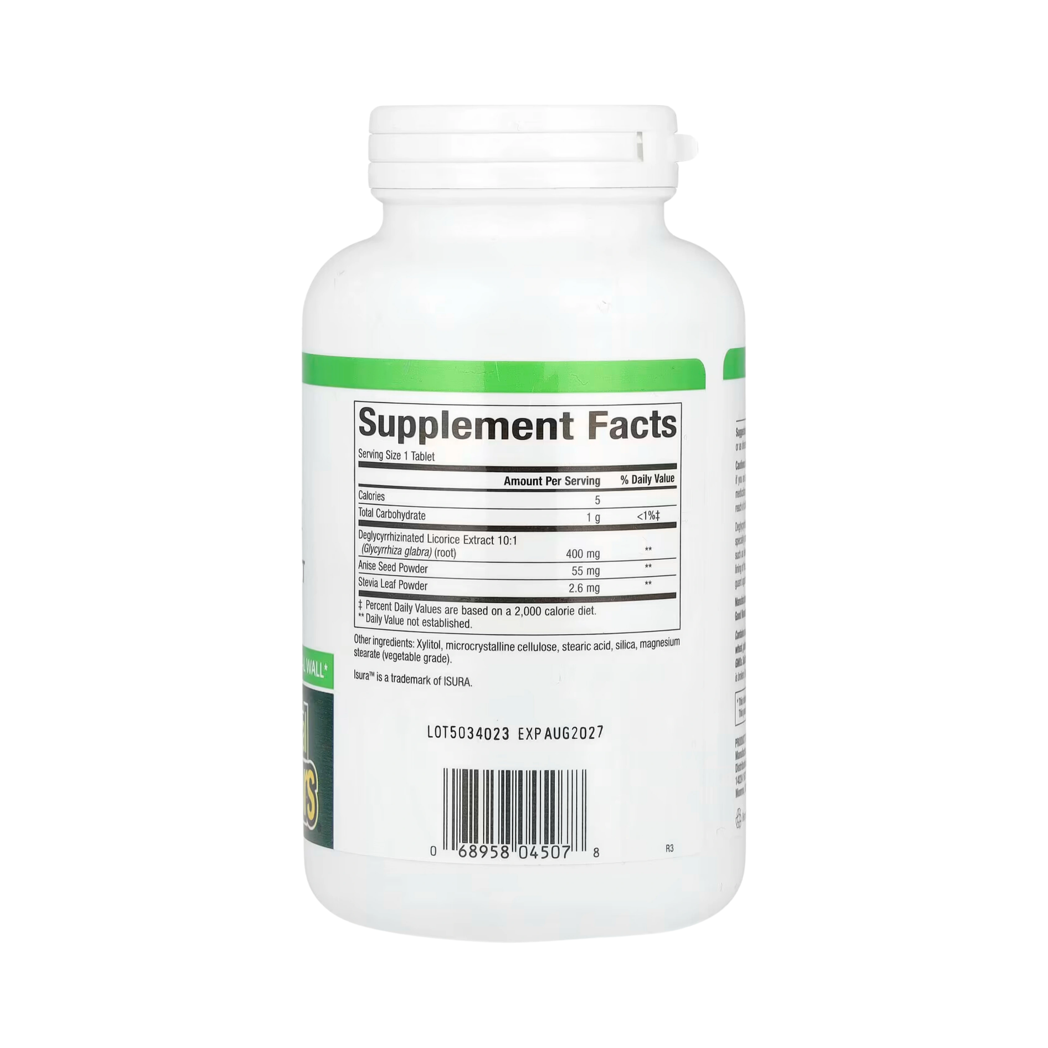Natural Factors, DGL, Deglycyrrhizinated Licorice Root Extract, 180 Chewable Tablets