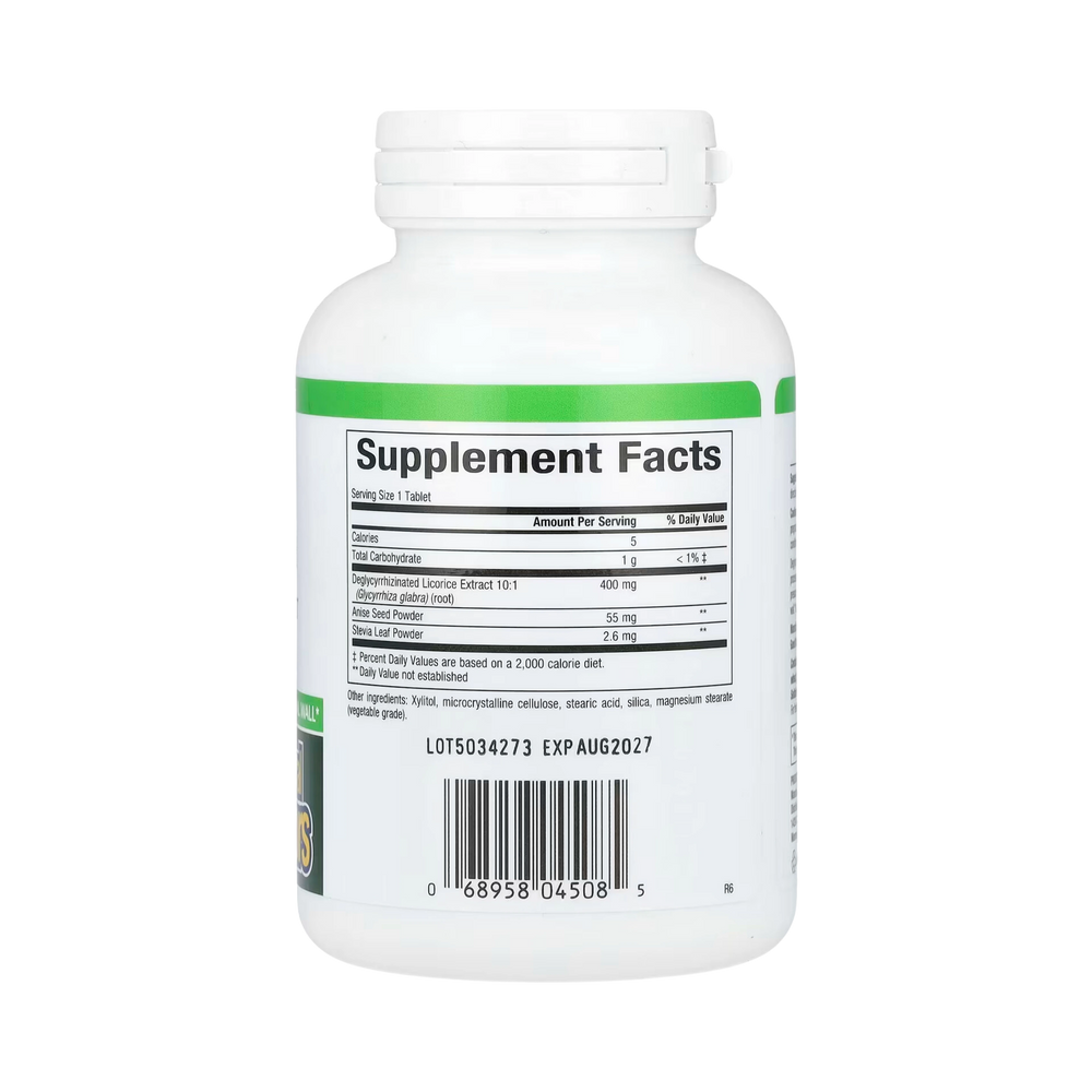 Natural Factors, DGL, Deglycyrrhizinated Licorice Root Extract, 90 Chewable Tablets