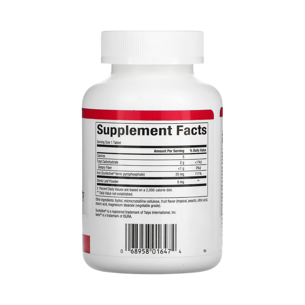 Natural Factors, Easy Iron, 20 Mg, 60 Chewable Tablets