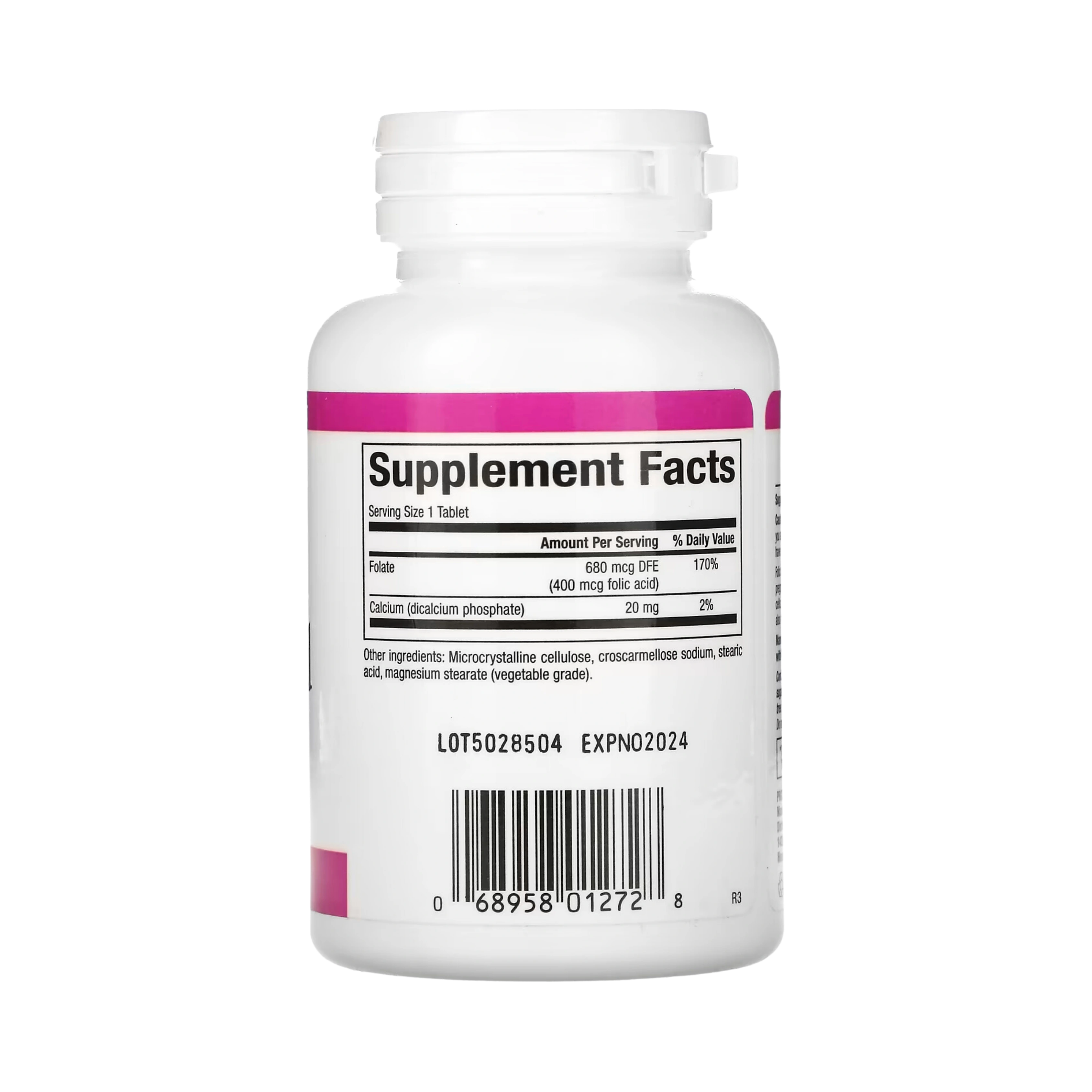 Natural Factors, Folic Acid, 400 Mcg, 90 Tablets