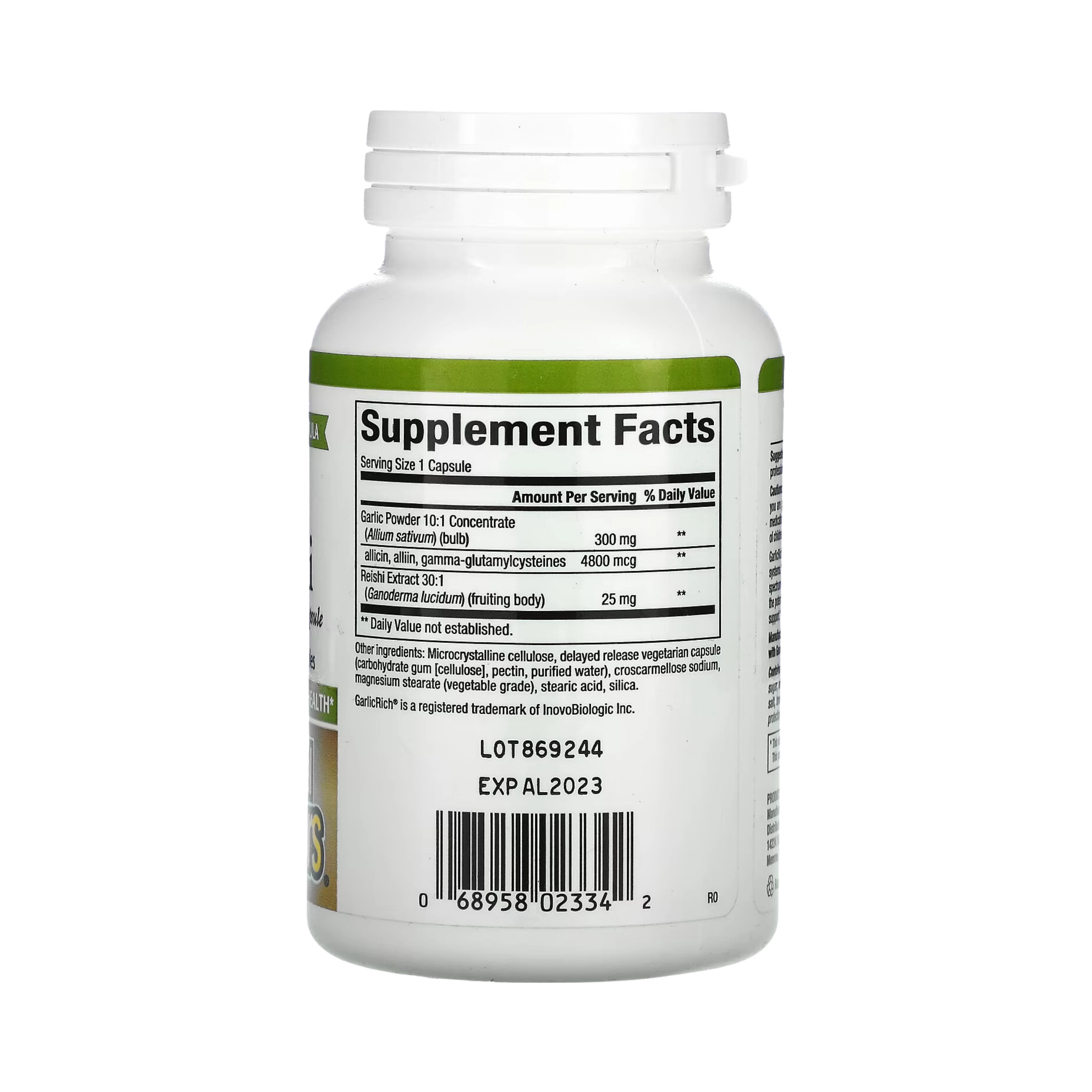 Natural Factors, GarlicRich, Super Strength Garlic + Reishi, 120 Delayed Release Vegetarian Capsules