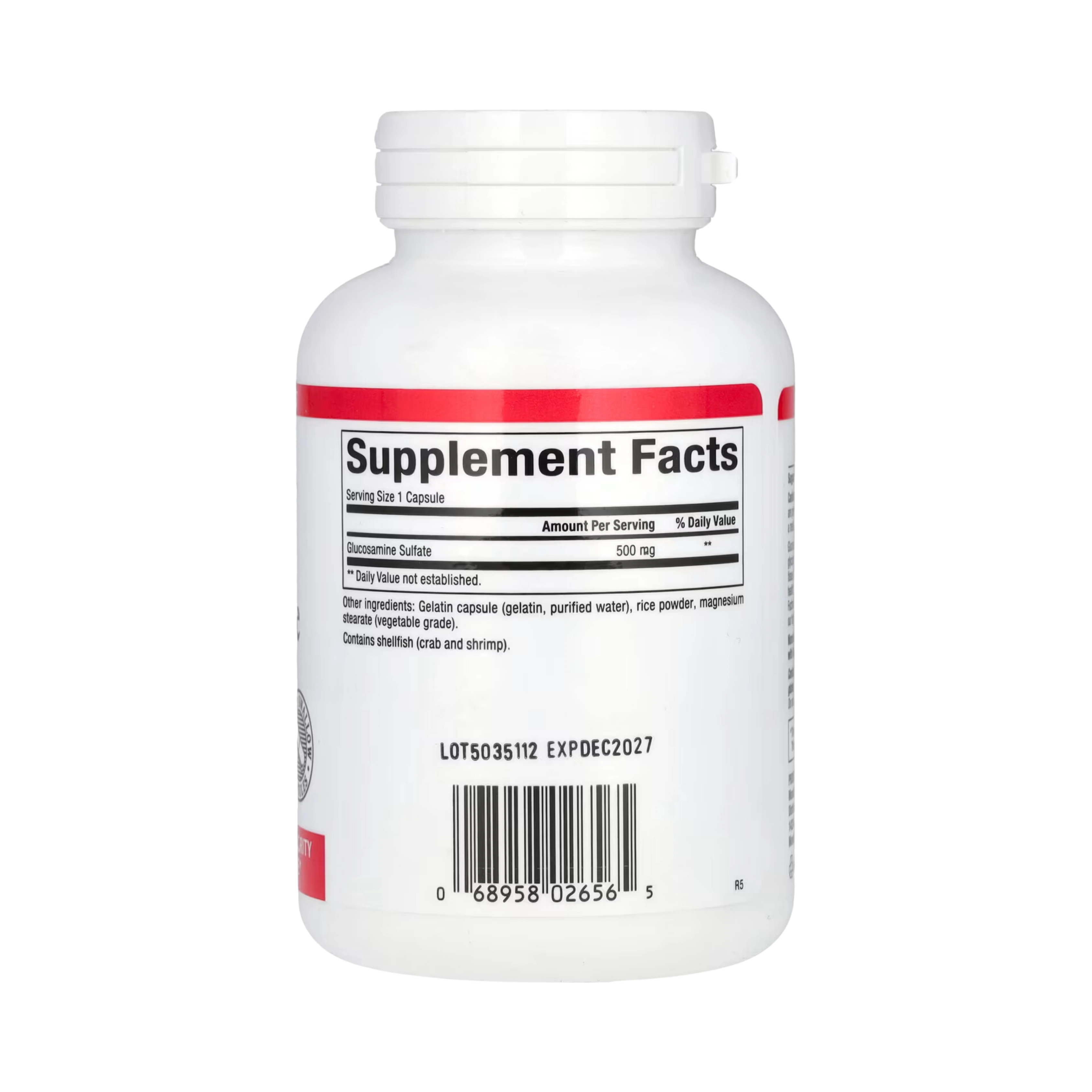 Natural Factors, Glucosamine Sulfate, 500 Mg, 180 Capsules
