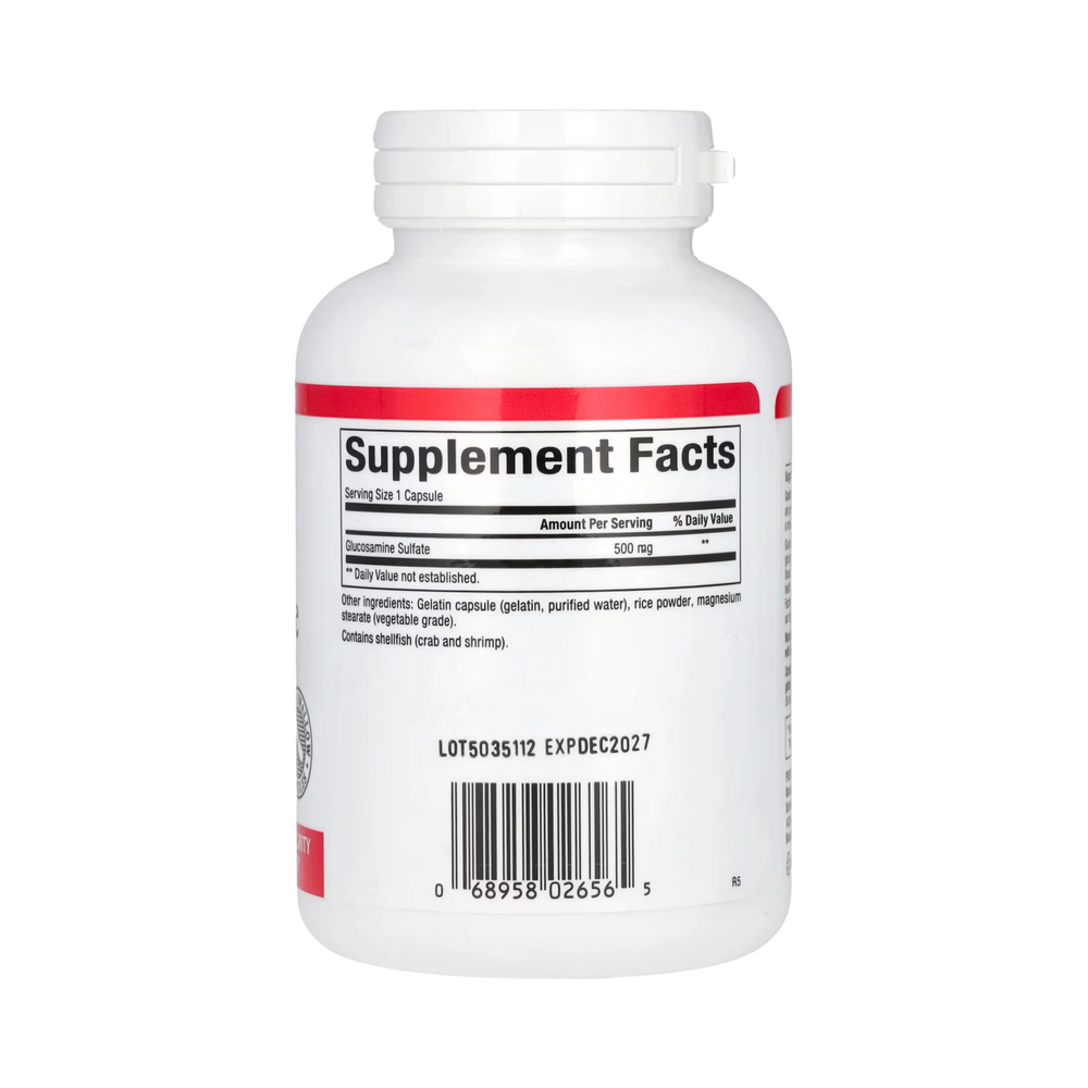 Natural Factors, Glucosamine Sulfate, 500 Mg, 180 Capsules