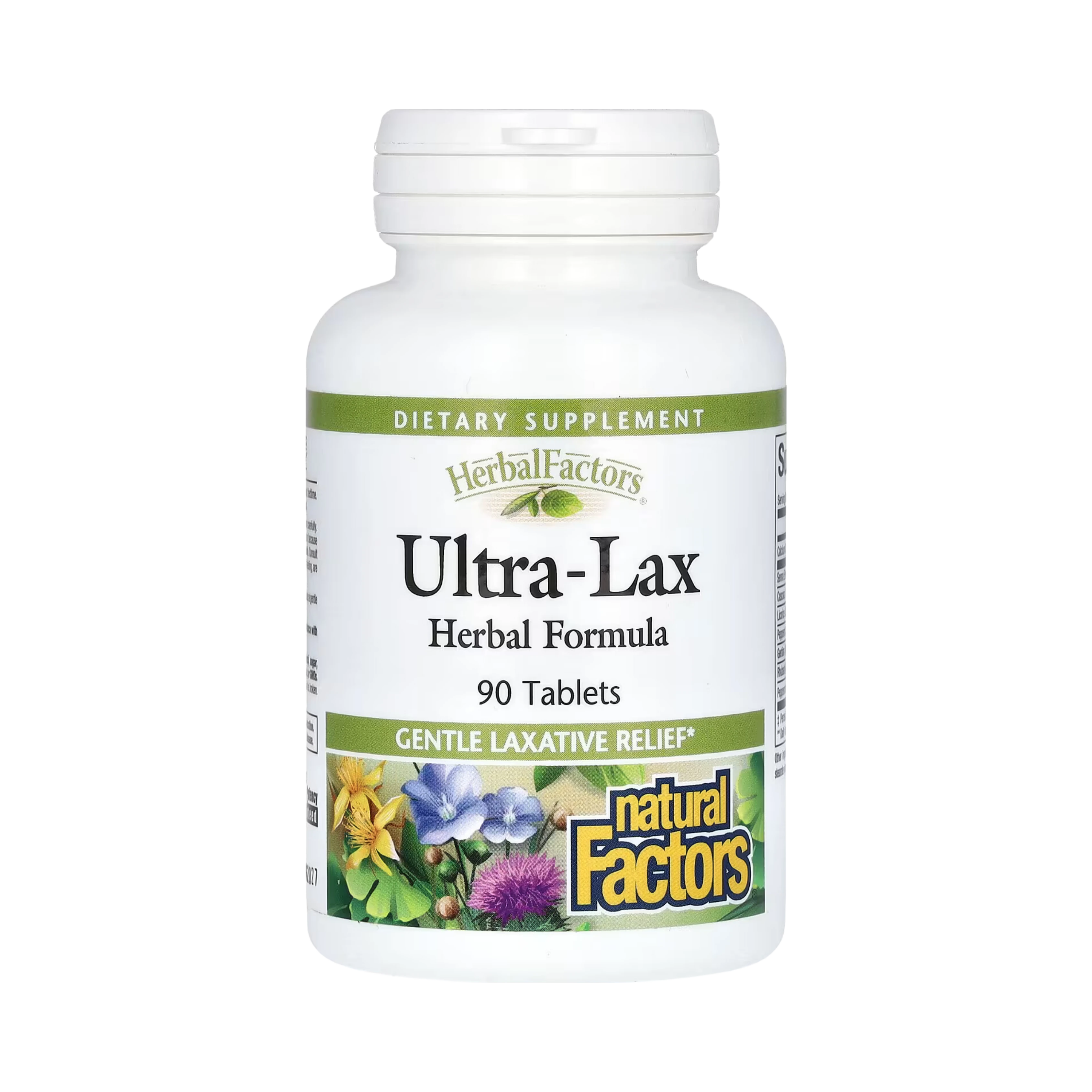 Natural Factors, Herbal Factors, Ultra-Lax, Herbal Formula, 90 Tablets