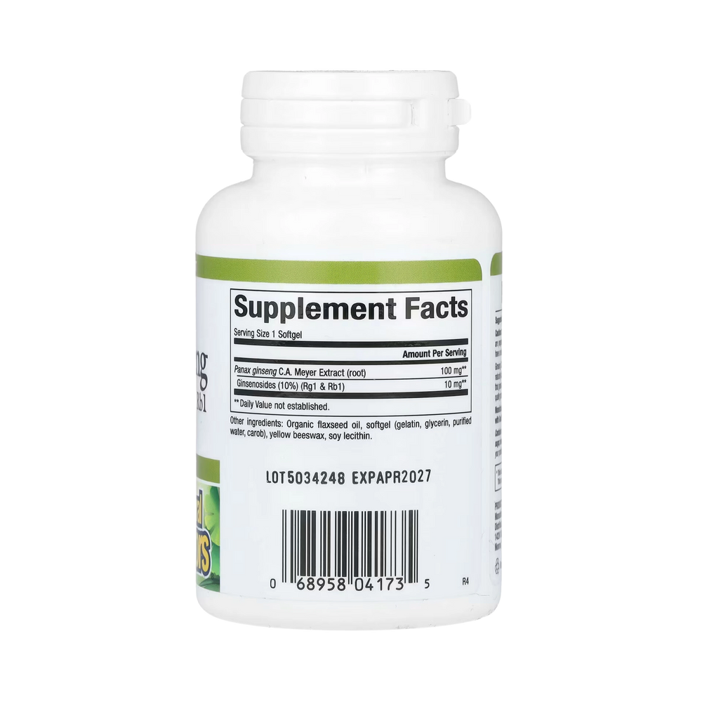 Natural Factors, HerbalFactors, Panax Ginseng, 60 Softgels