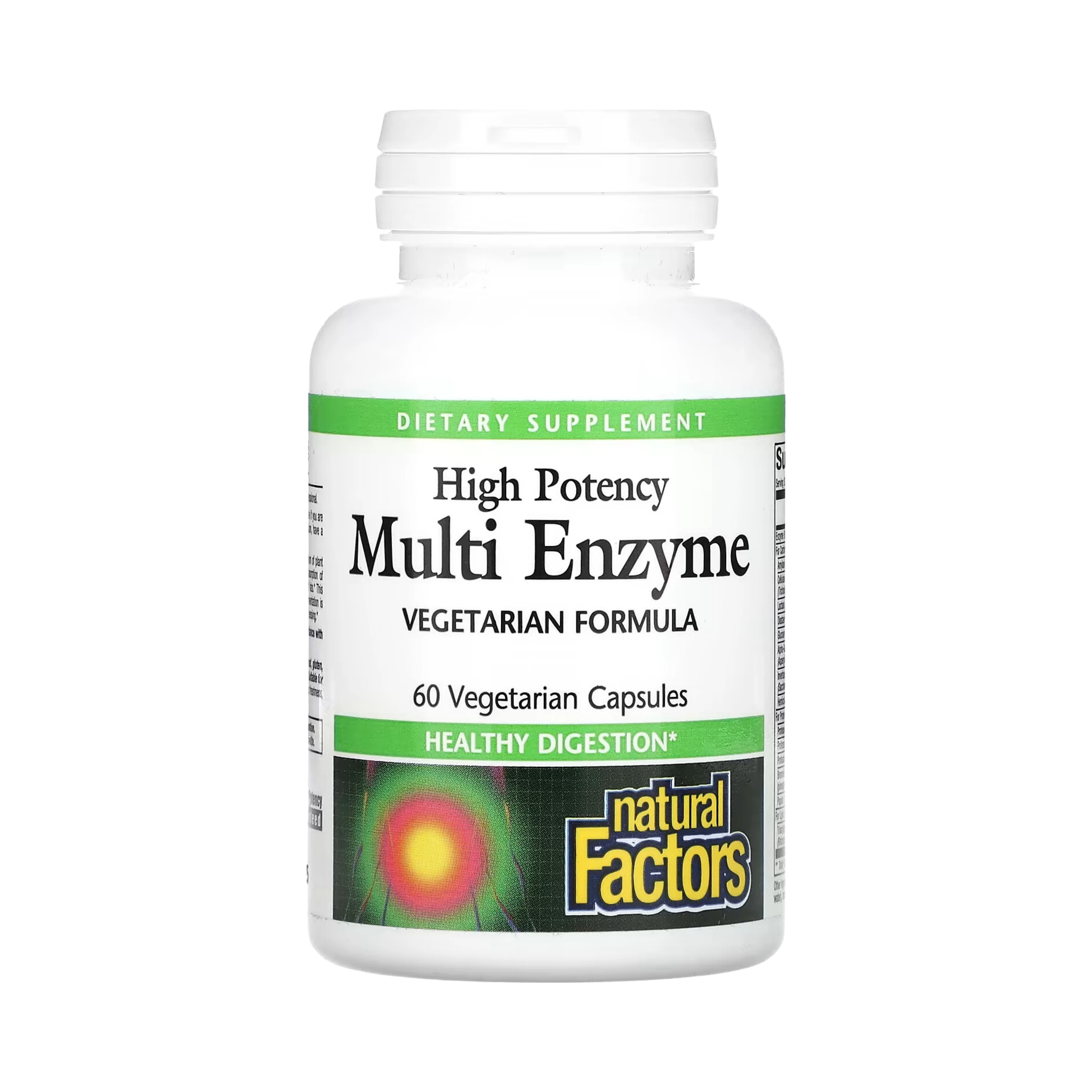 Natural Factors, High Potency Multi Enzyme, 60 Vegetarian Capsules