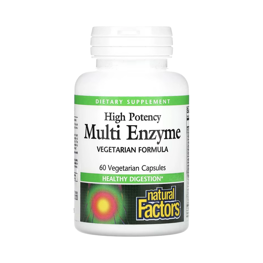 Natural Factors, High Potency Multi Enzyme, 60 Vegetarian Capsules