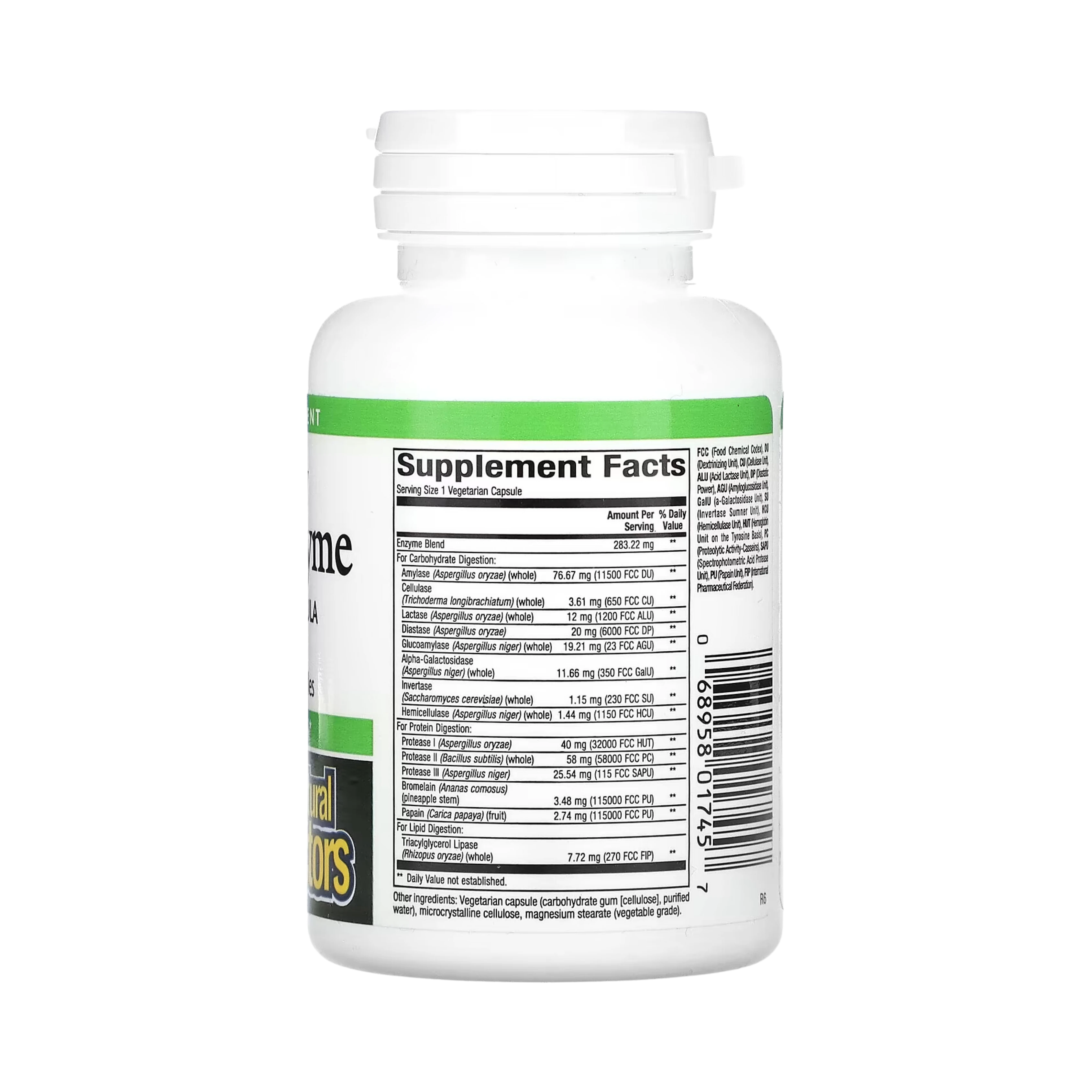 Natural Factors, High Potency Multi Enzyme, 60 Vegetarian Capsules