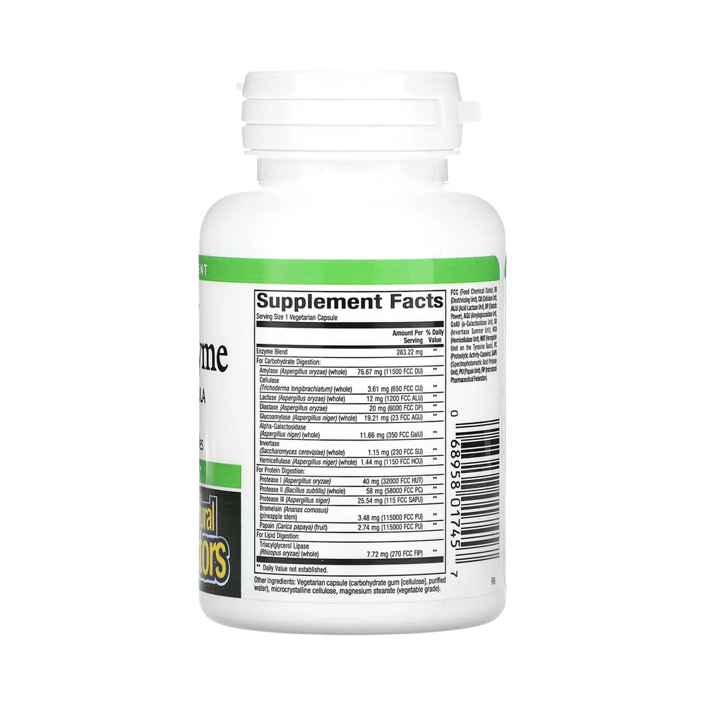 Natural Factors, High Potency Multi Enzyme, 60 Vegetarian Capsules