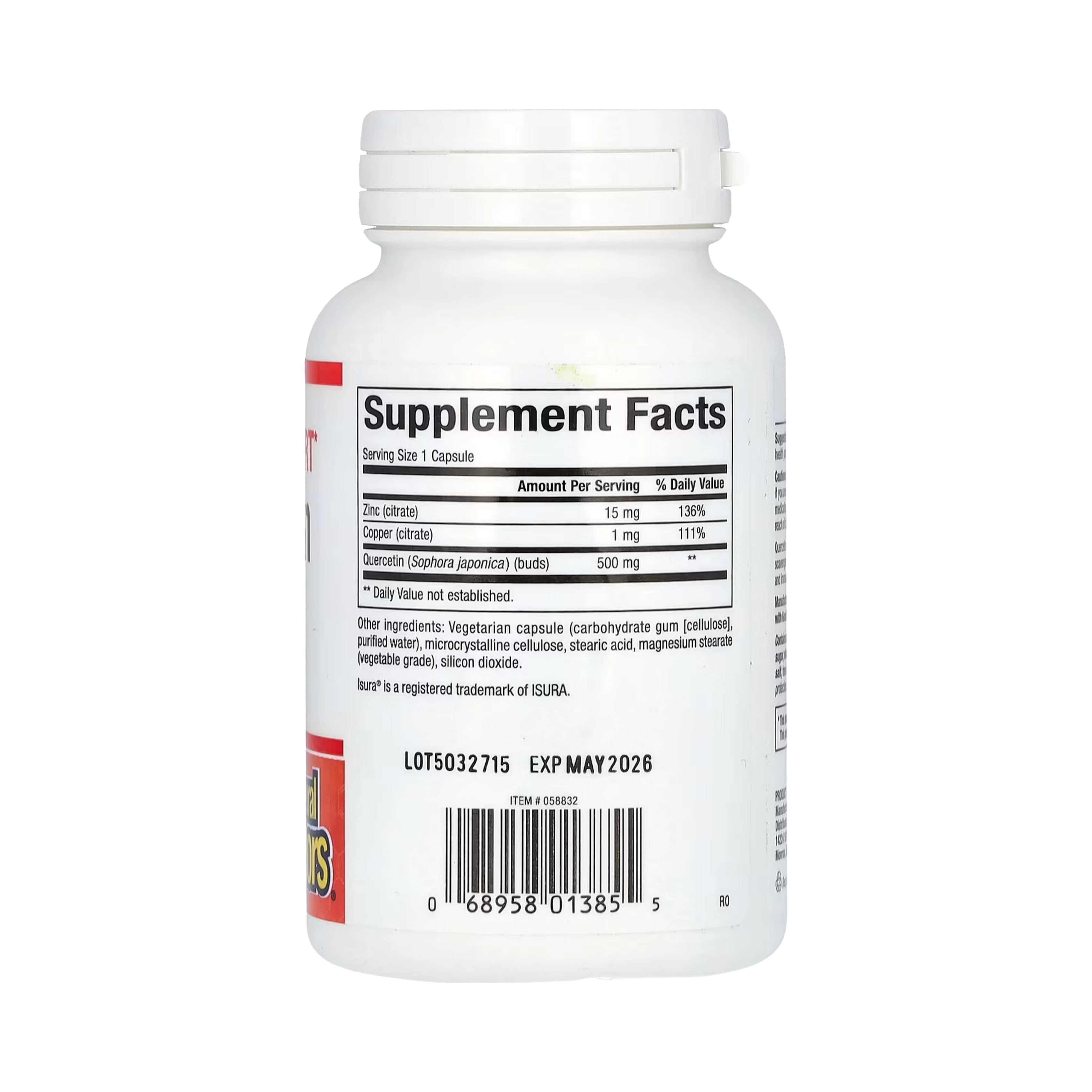 Natural Factors, Immune Support, Quercetin, 500 Mg, 60 Vegetarian Capsules
