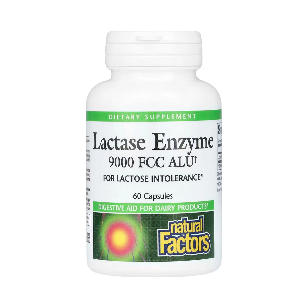 Natural Factors, Lactase Enzyme, 9,000 FCC ALU, 60 Capsules