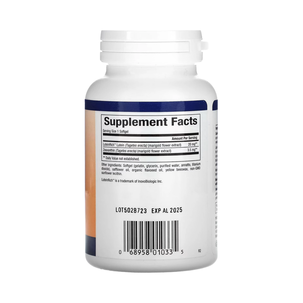 Natural Factors, Lutein, 20 Mg, 120 Softgels