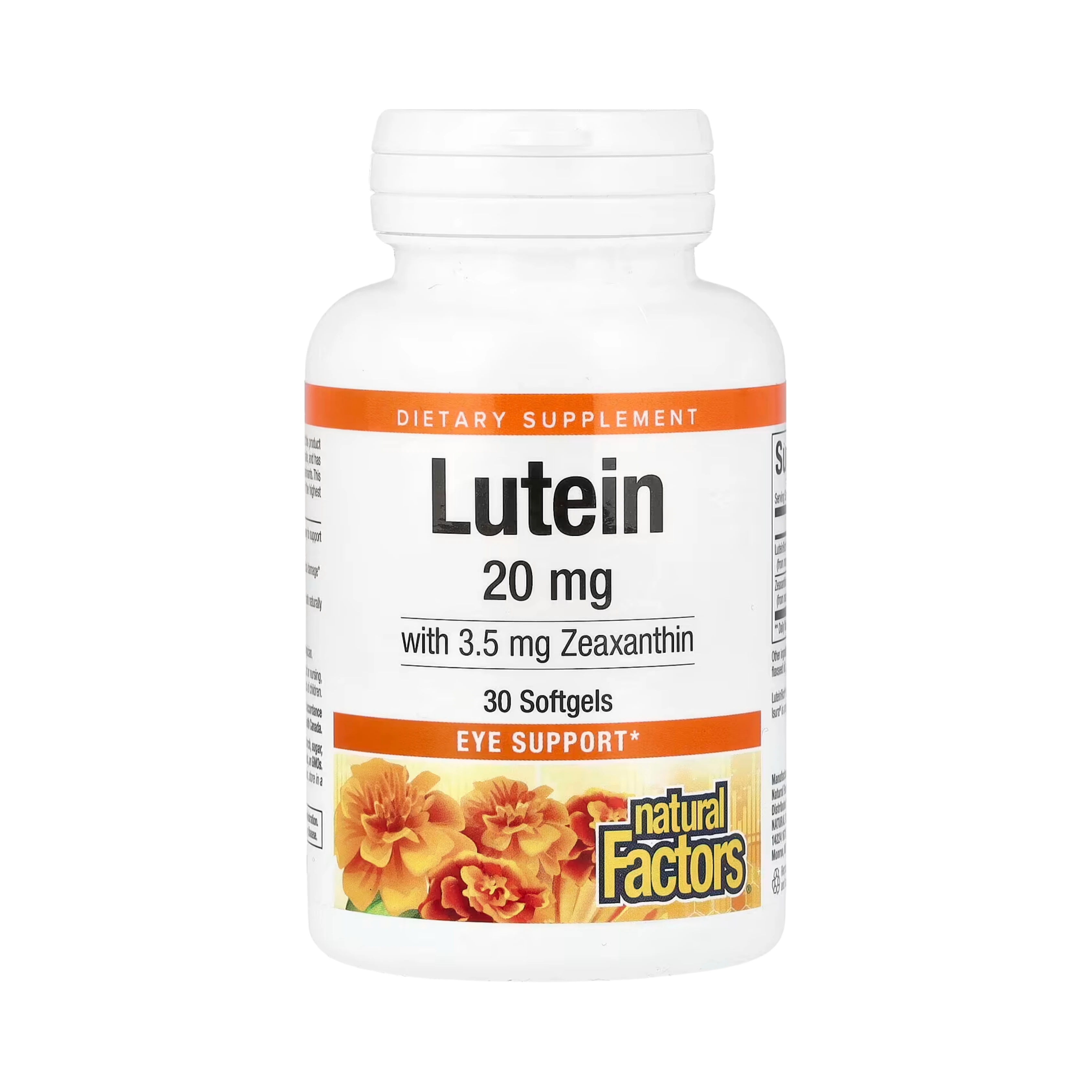 Natural Factors, Lutein, 20 Mg, 30 Softgels
