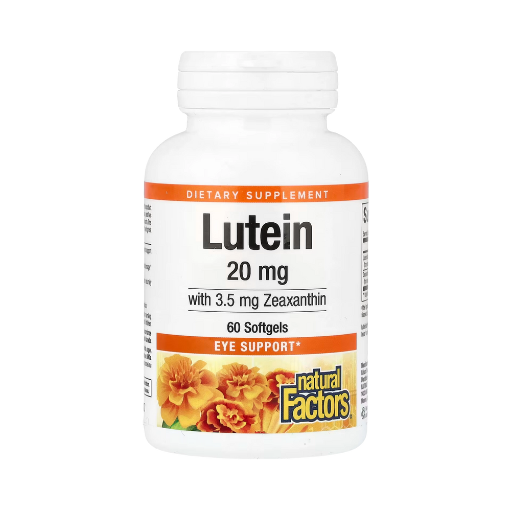Natural Factors, Lutein, 20 Mg, 60 Softgels