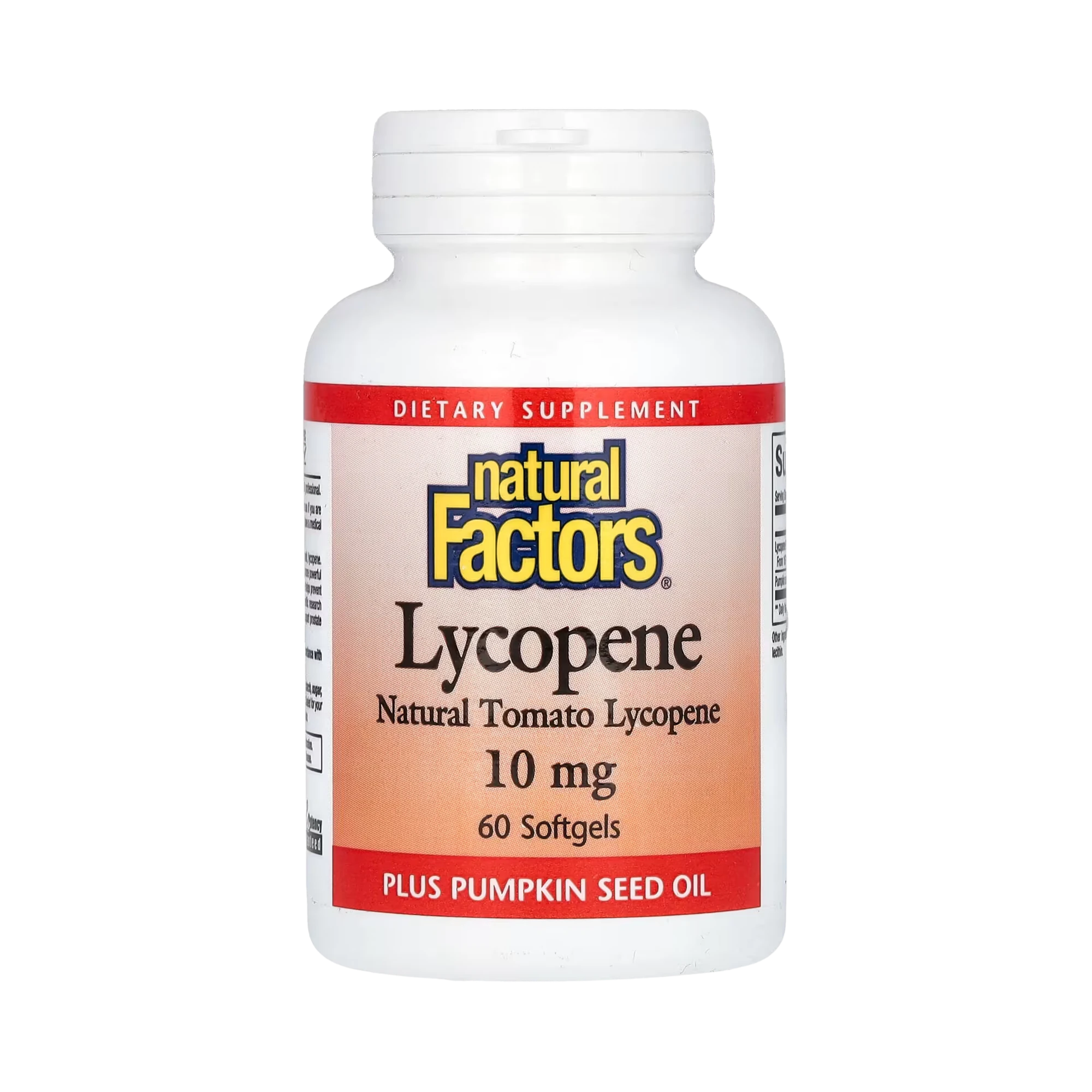 Natural Factors, Lycopene, 10 Mg, 60 Softgels