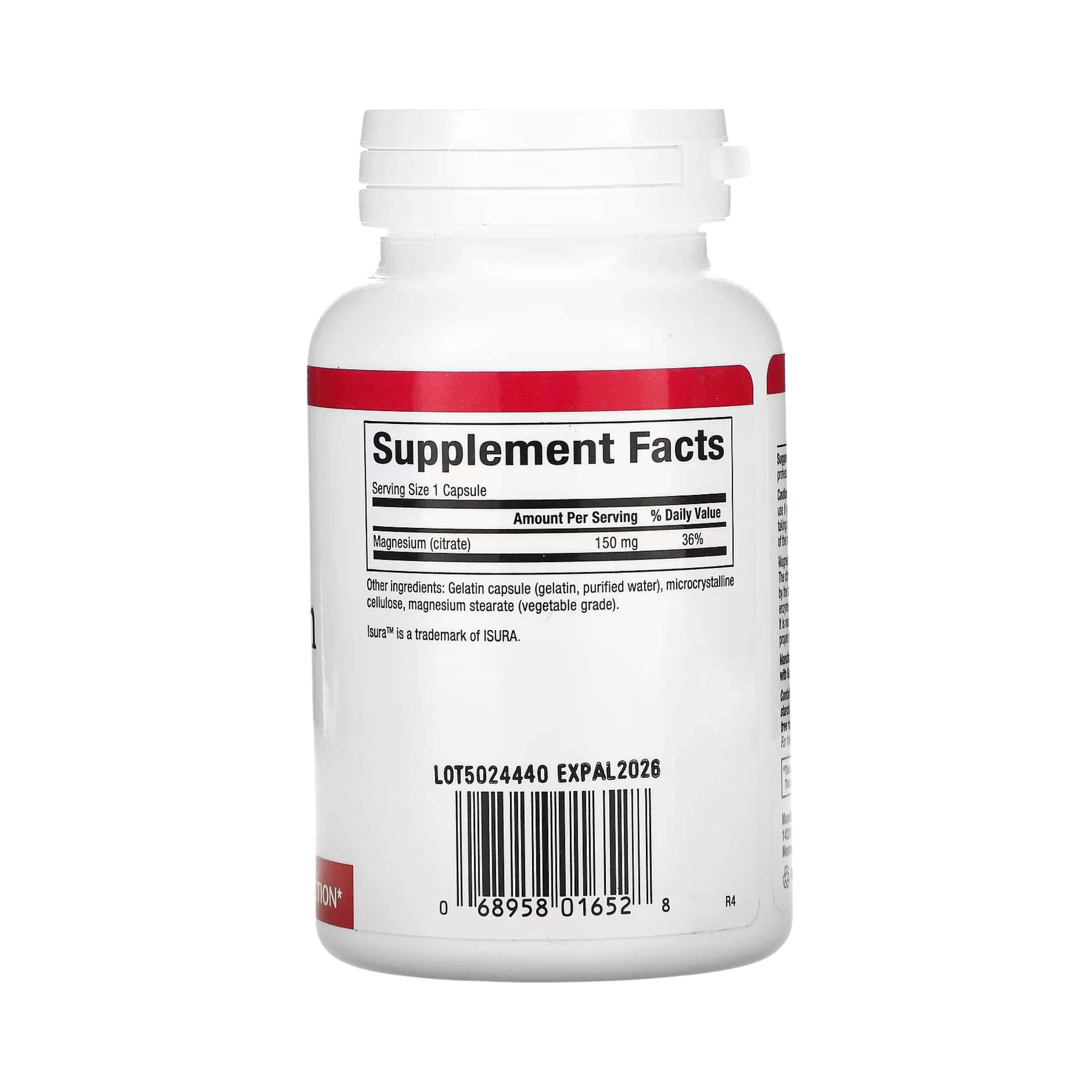 Natural Factors, Magnesium Citrate, 150 Mg, 90 Capsules