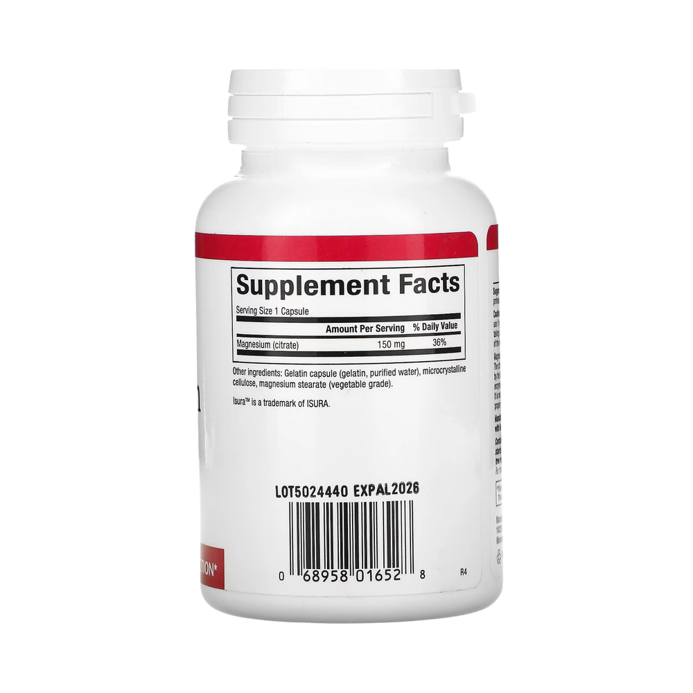 Natural Factors, Magnesium Citrate, 150 Mg, 90 Capsules