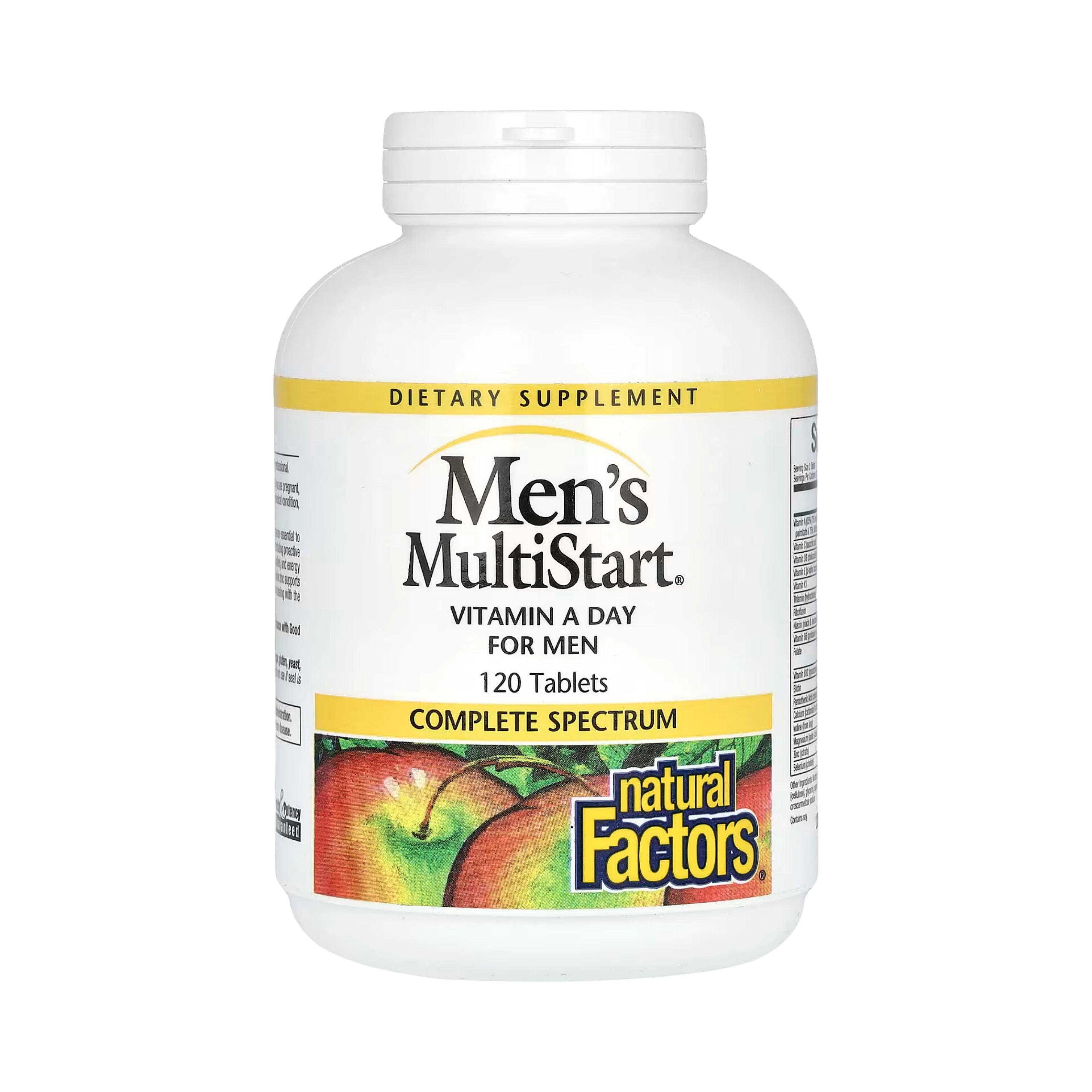 Natural Factors, Men's MultiStart, Vitamin A Day for Men, 120 Tablets