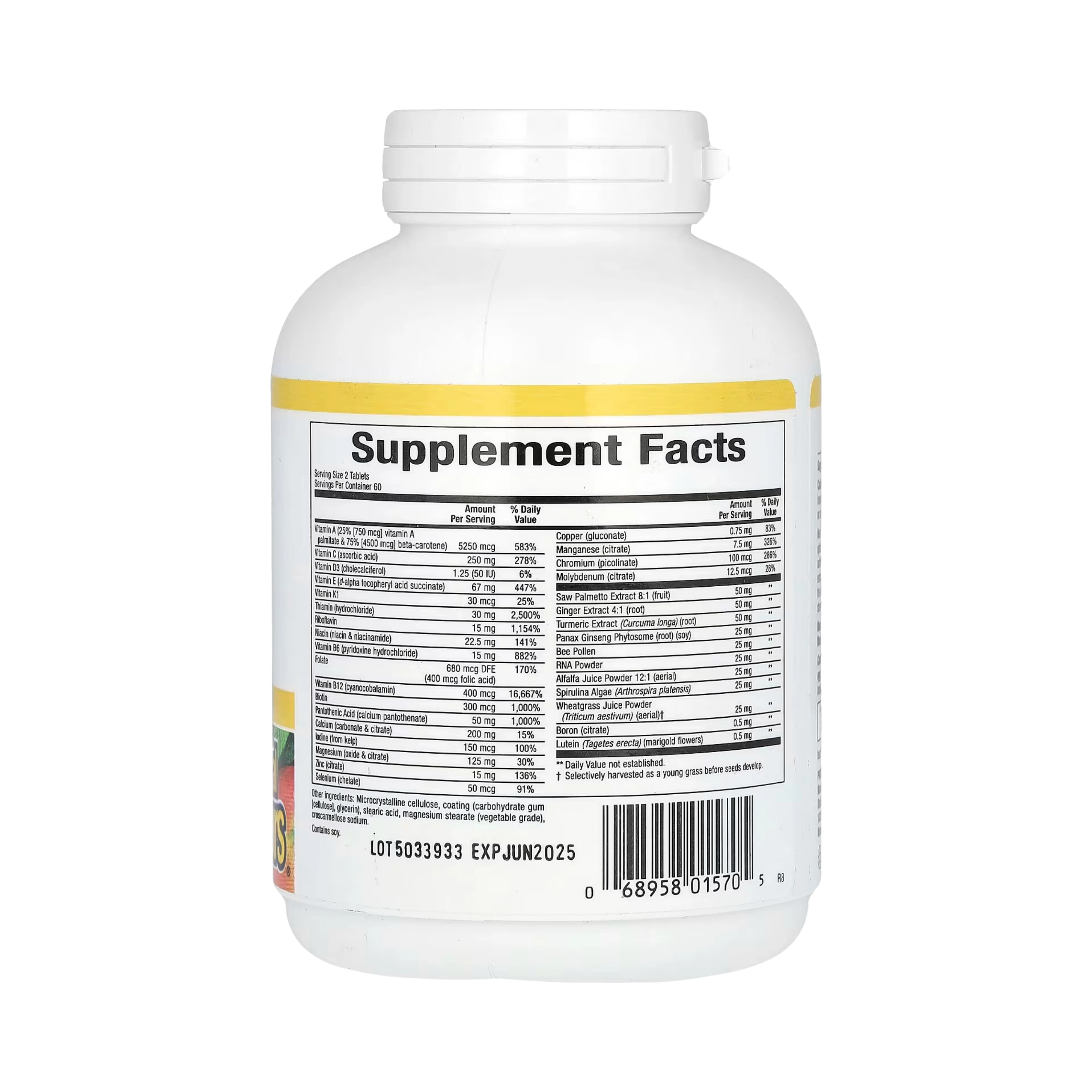 Natural Factors, Men's MultiStart, Vitamin A Day for Men, 120 Tablets
