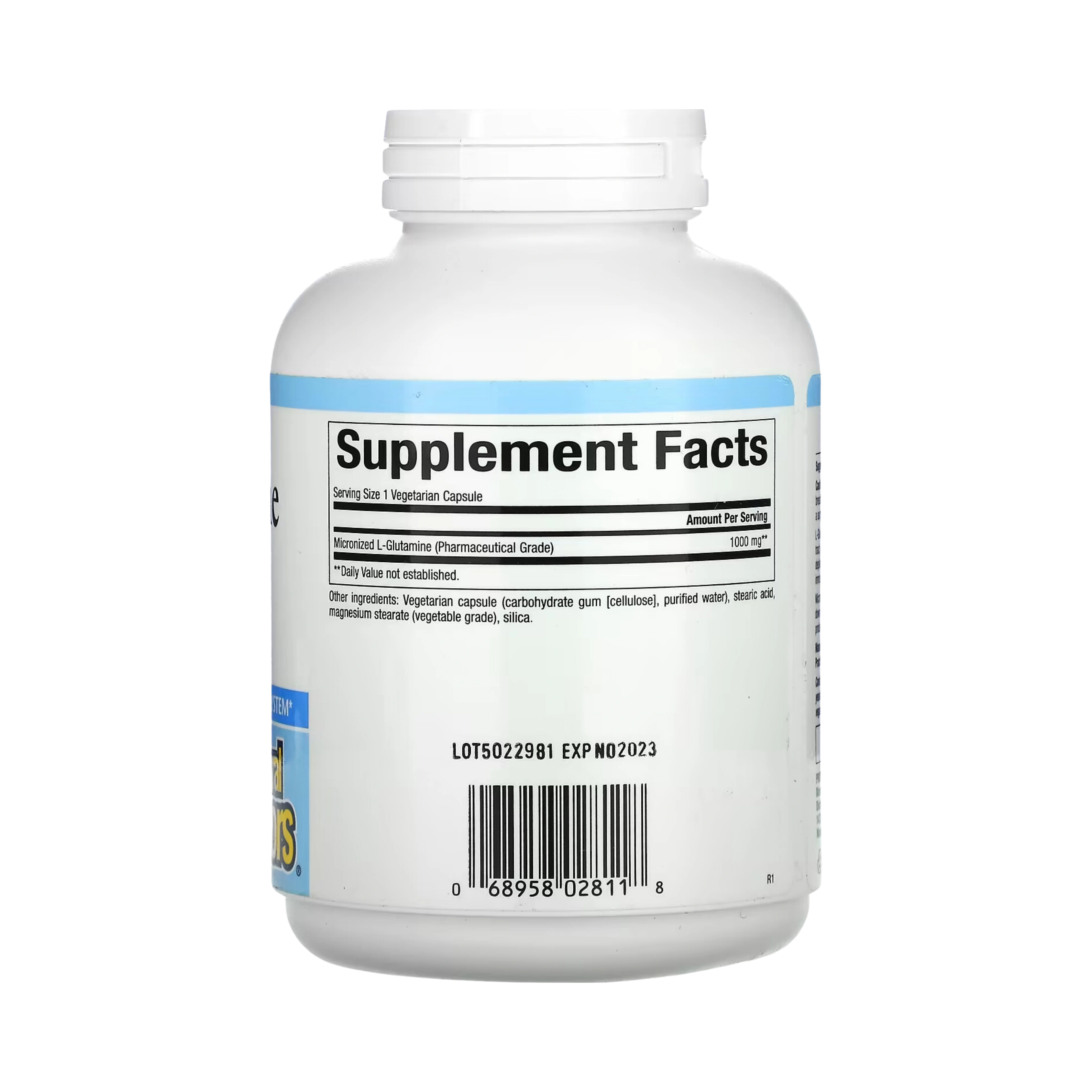 Natural Factors, Micronized L-Glutamine, 1,000 Mg, 180 Vegetarian Capsules