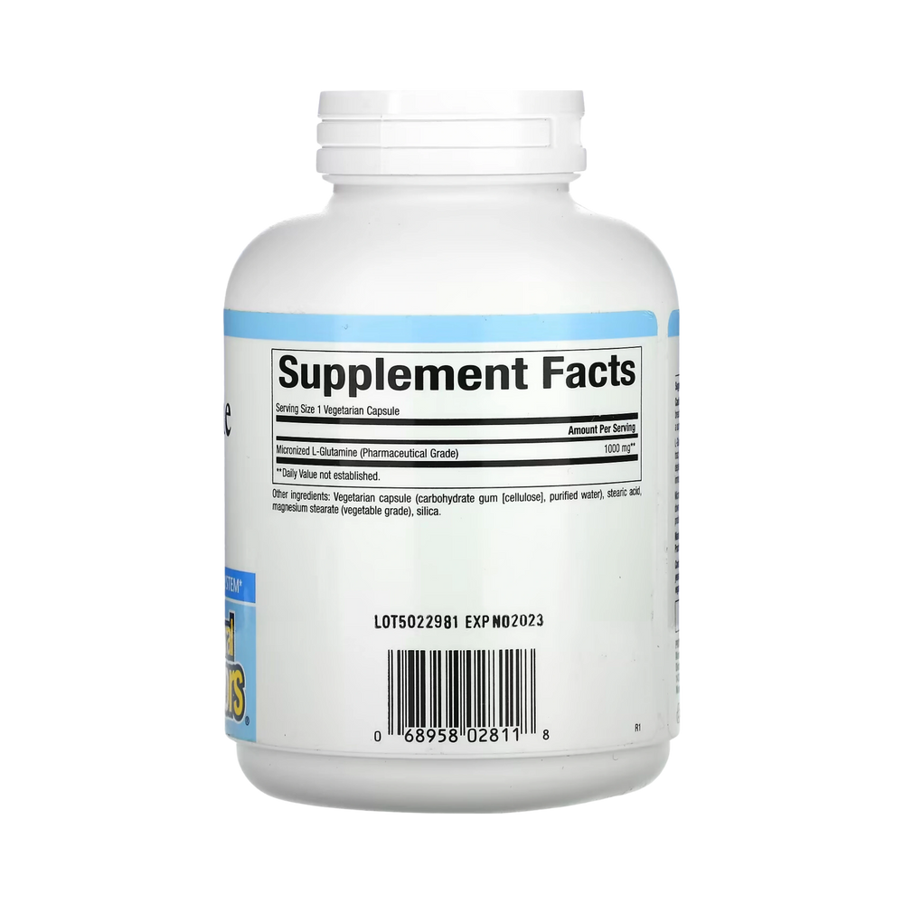 Natural Factors, Micronized L-Glutamine, 1,000 Mg, 180 Vegetarian Capsules