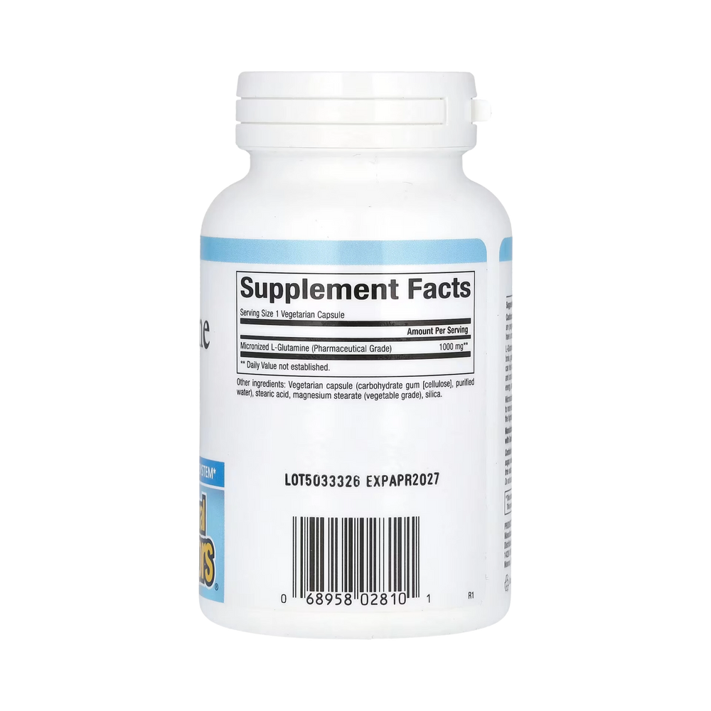 Natural Factors, Micronized L-Glutamine, 1,000 Mg, 90 Vegetarian Capsules
