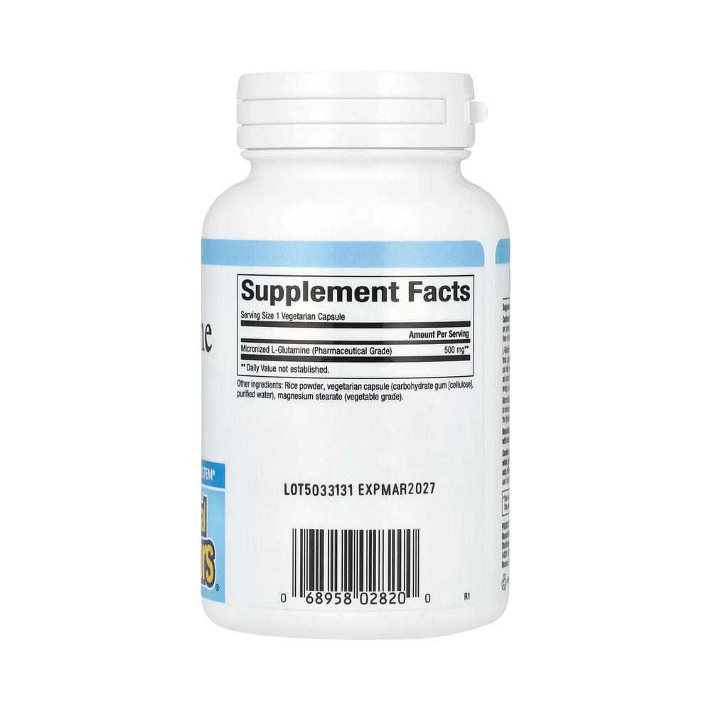 Natural Factors, Micronized L-Glutamine, 500 Mg, 90 Vegetarian Capsules