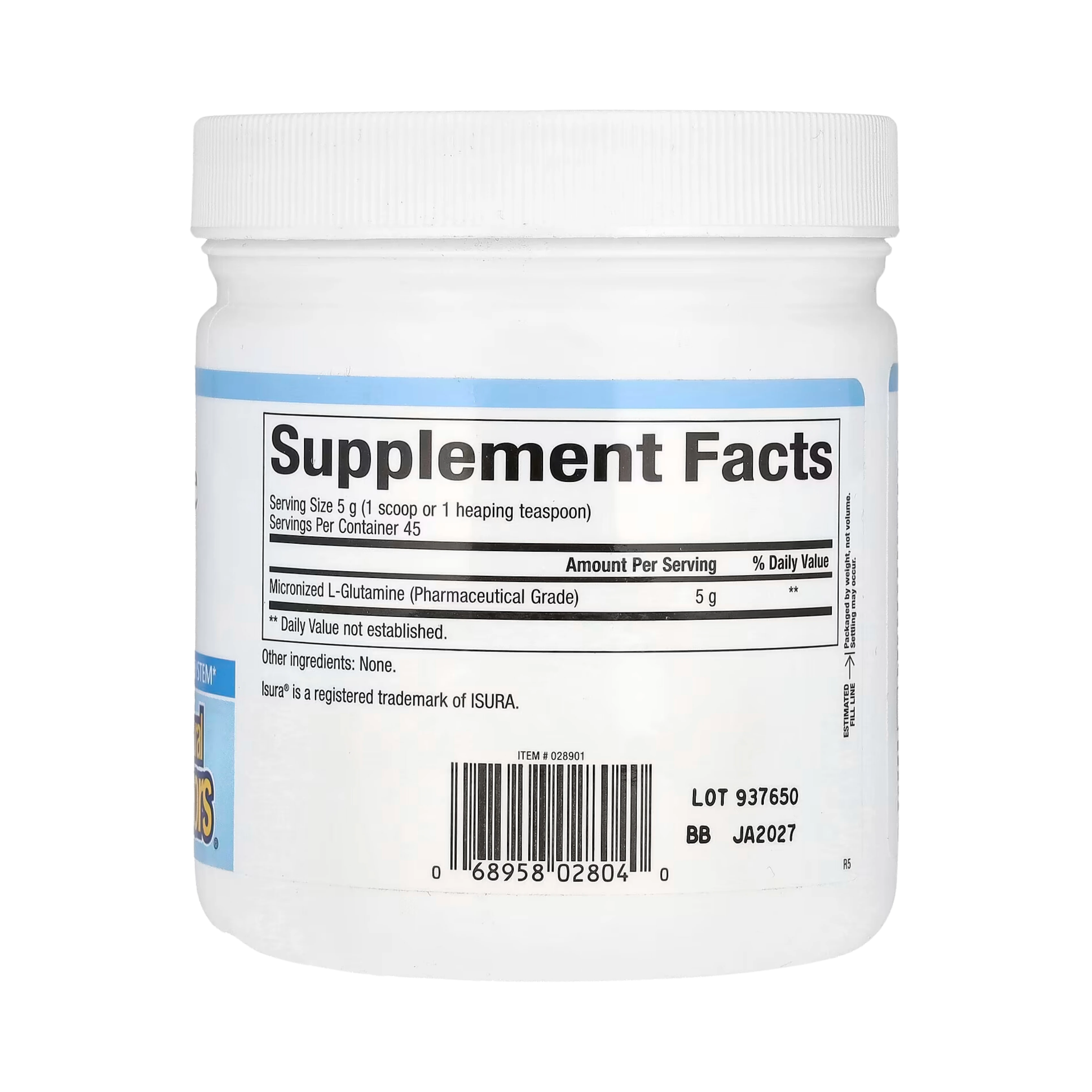 Natural Factors, Micronized L-Glutamine Powder, 8 Oz