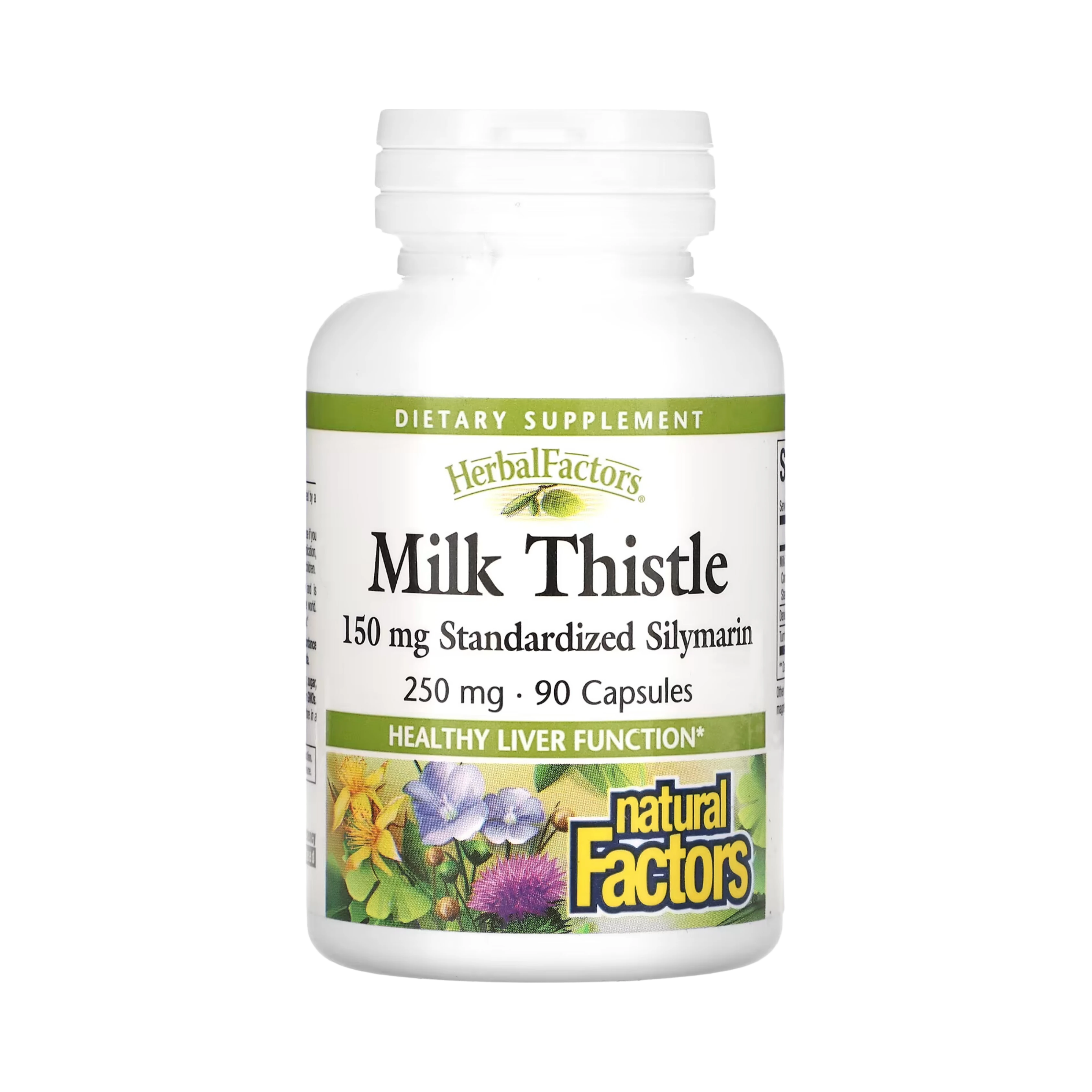 Natural Factors, Milk Thistle, 250 Mg, 90 Capsules