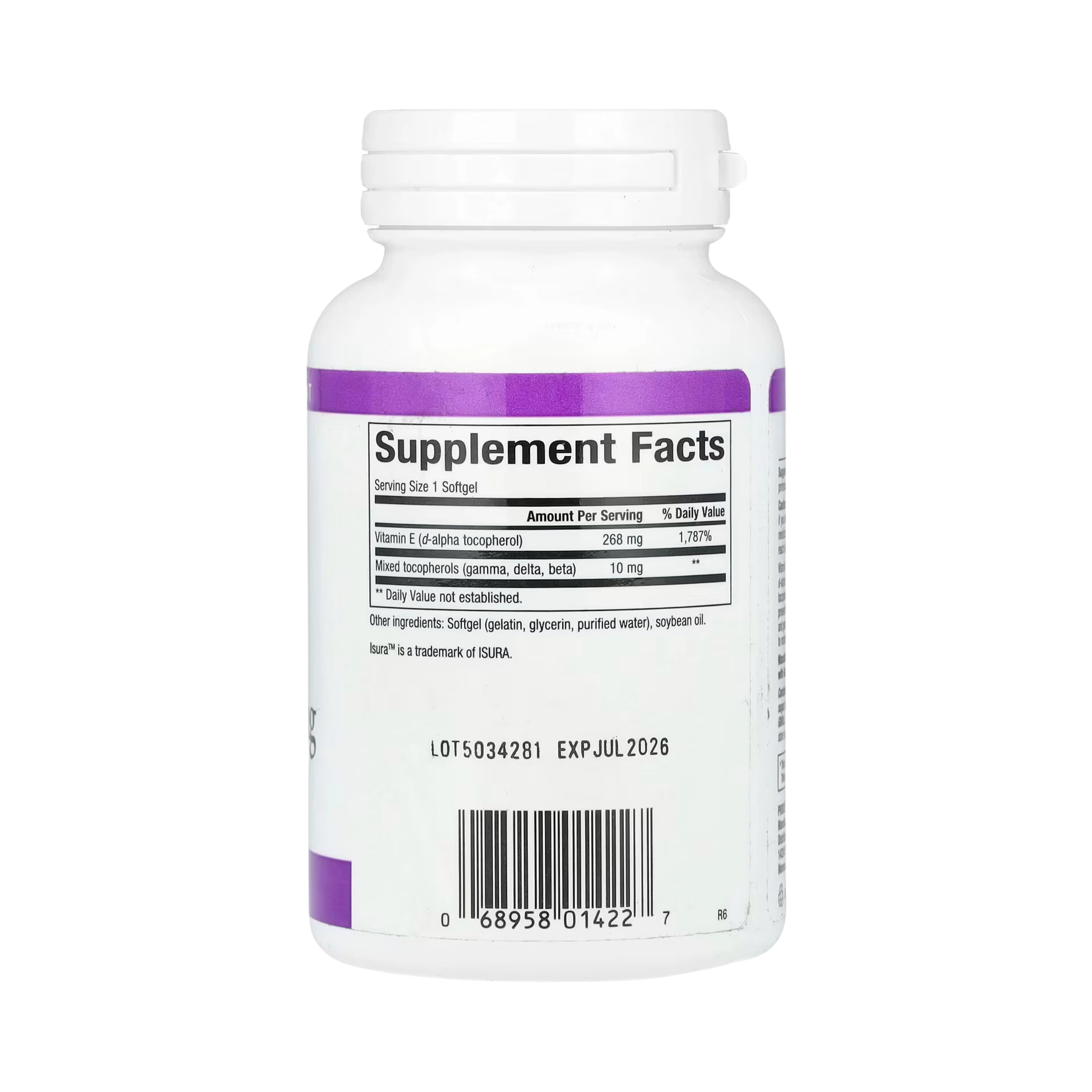 Natural Factors, Mixed Vitamin E, 268 mg (400 IU), 180 Softgels
