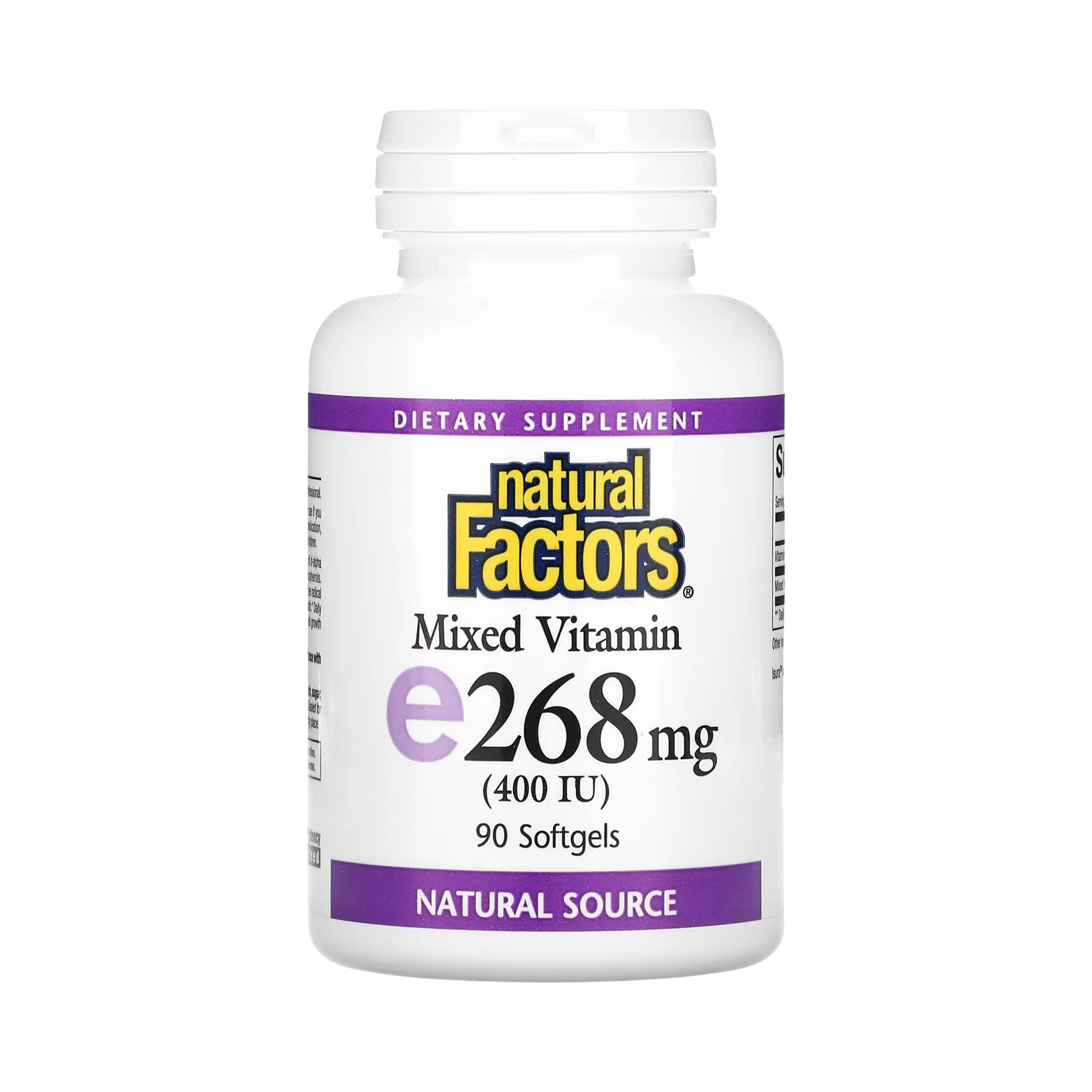 Natural Factors, Mixed Vitamin E, 268 mg (400 IU), 90 Softgels