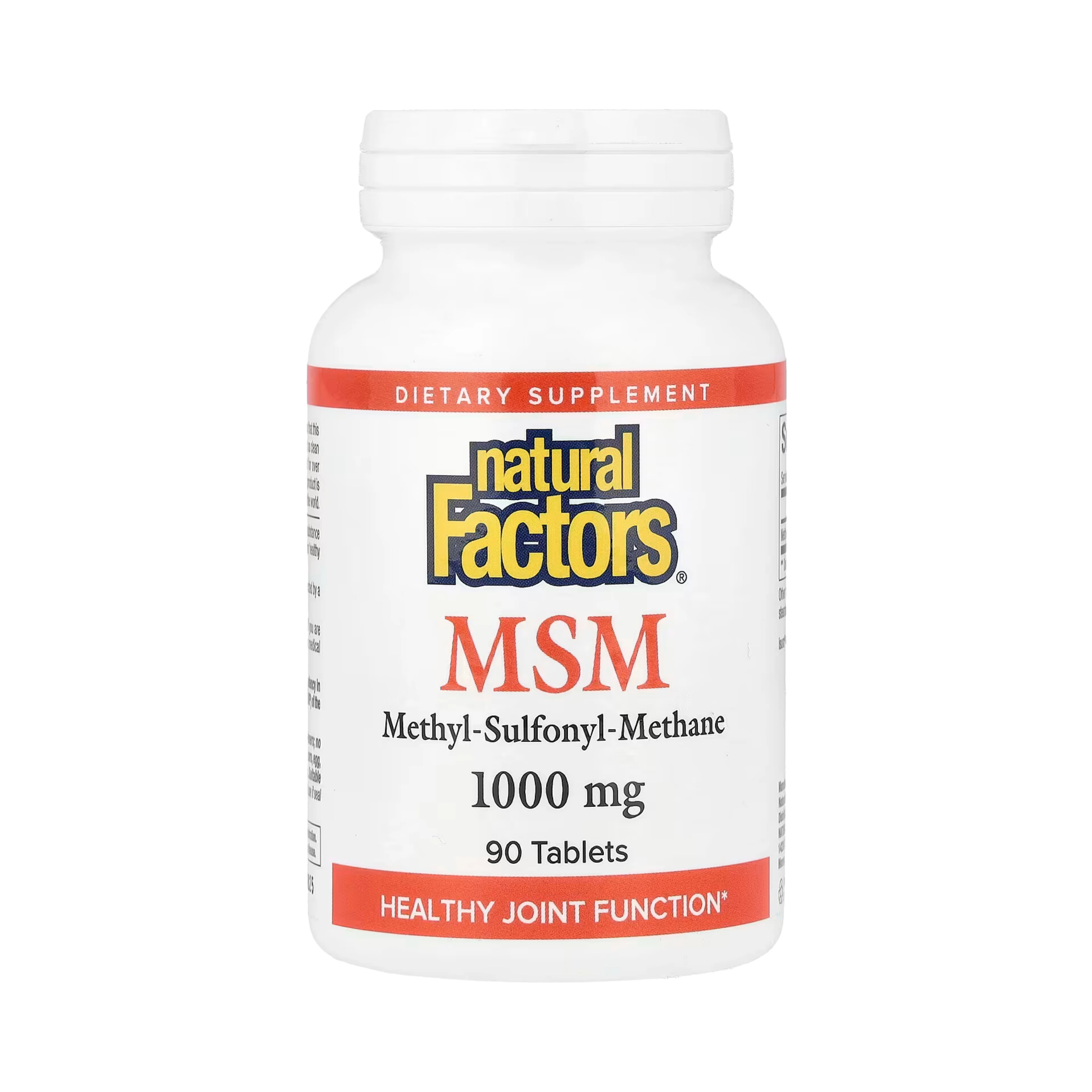 Natural Factors, MSM, 1,000 Mg, 90 Tablets