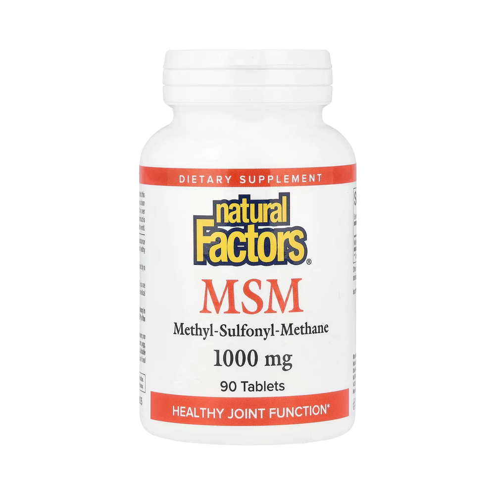 Natural Factors, MSM, 1,000 Mg, 90 Tablets