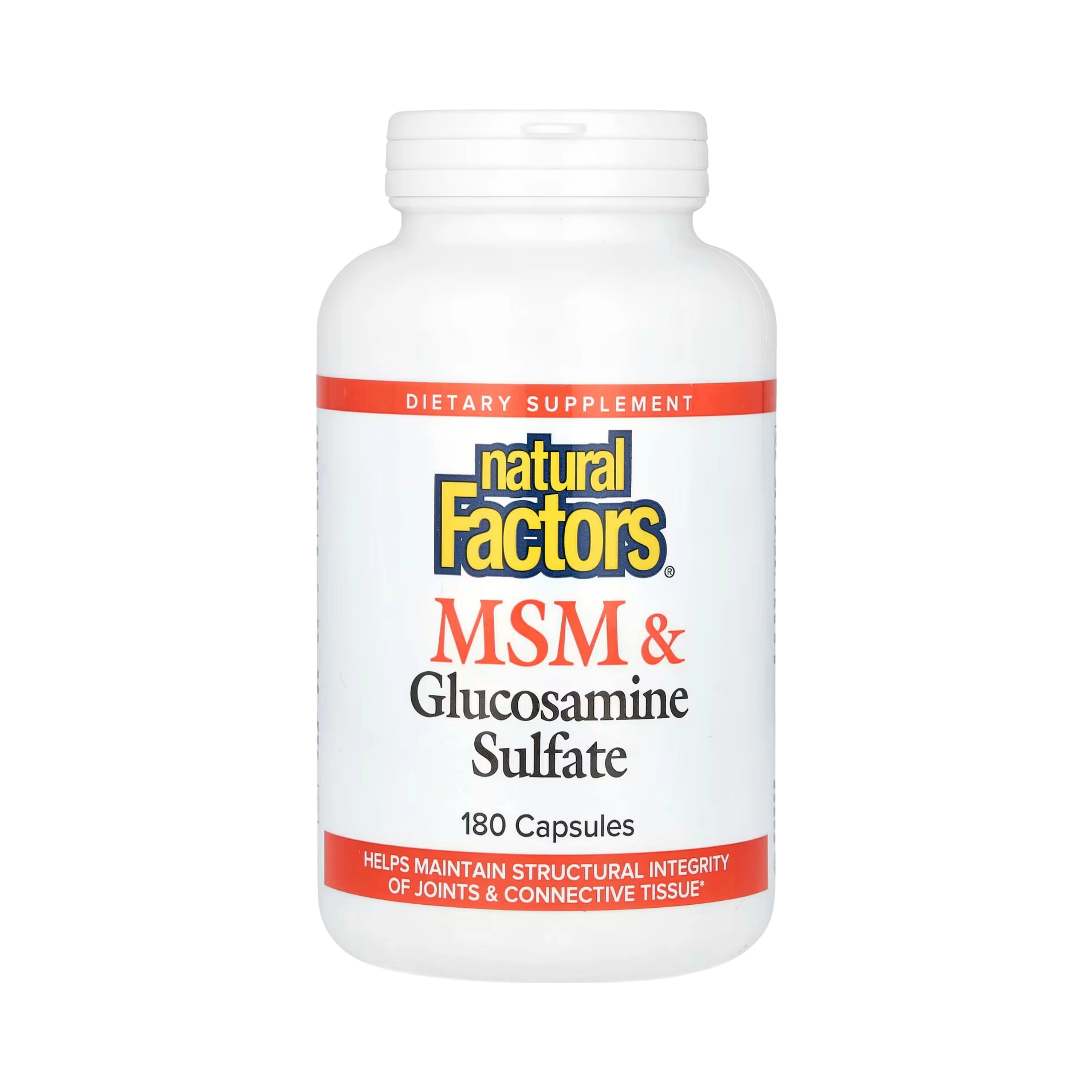 Natural Factors, MSM & Glucosamine Sulfate, 180 Capsules