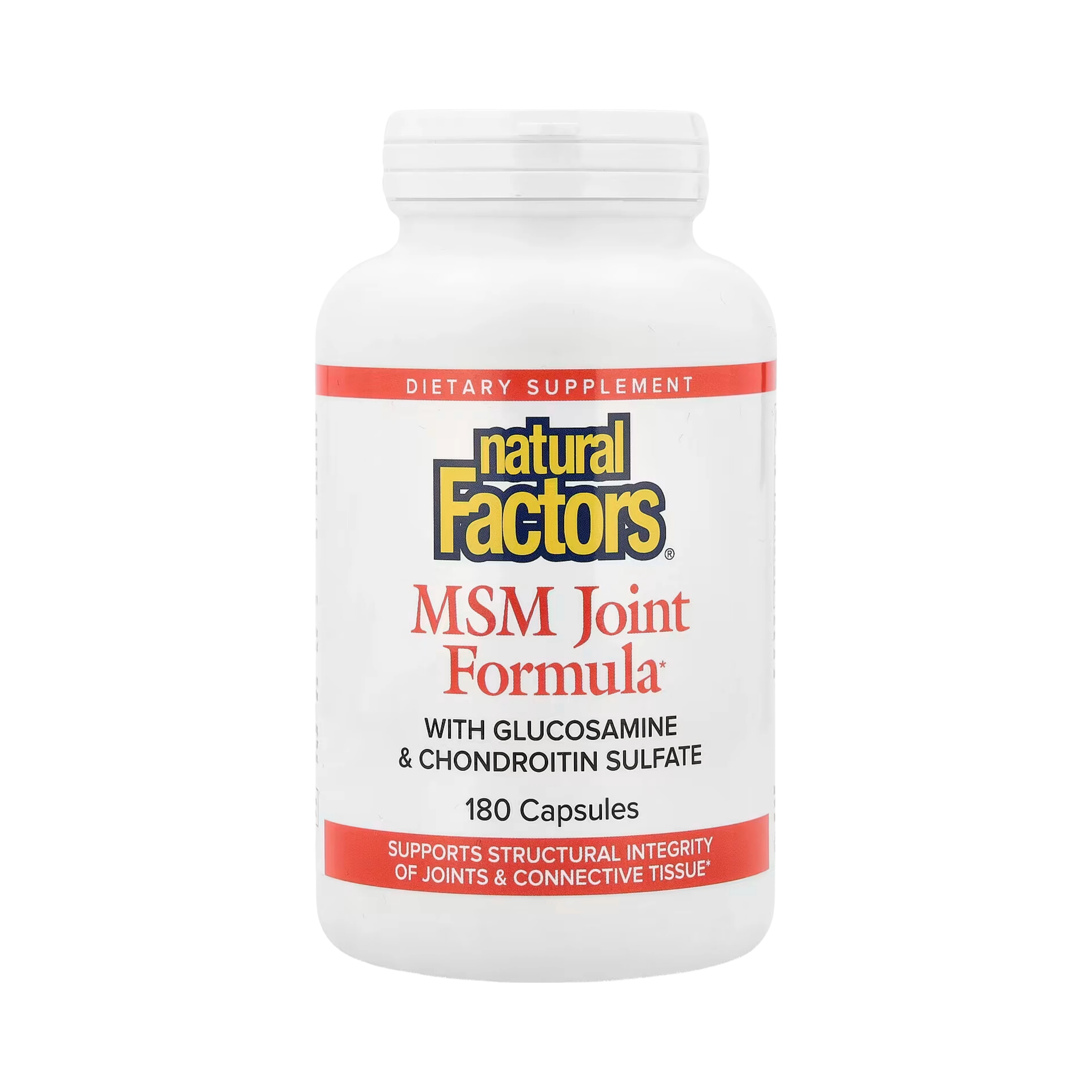 Natural Factors, MSM Joint Formula with Glucosamine & Chondroitin Sulfate, 180 Capsules