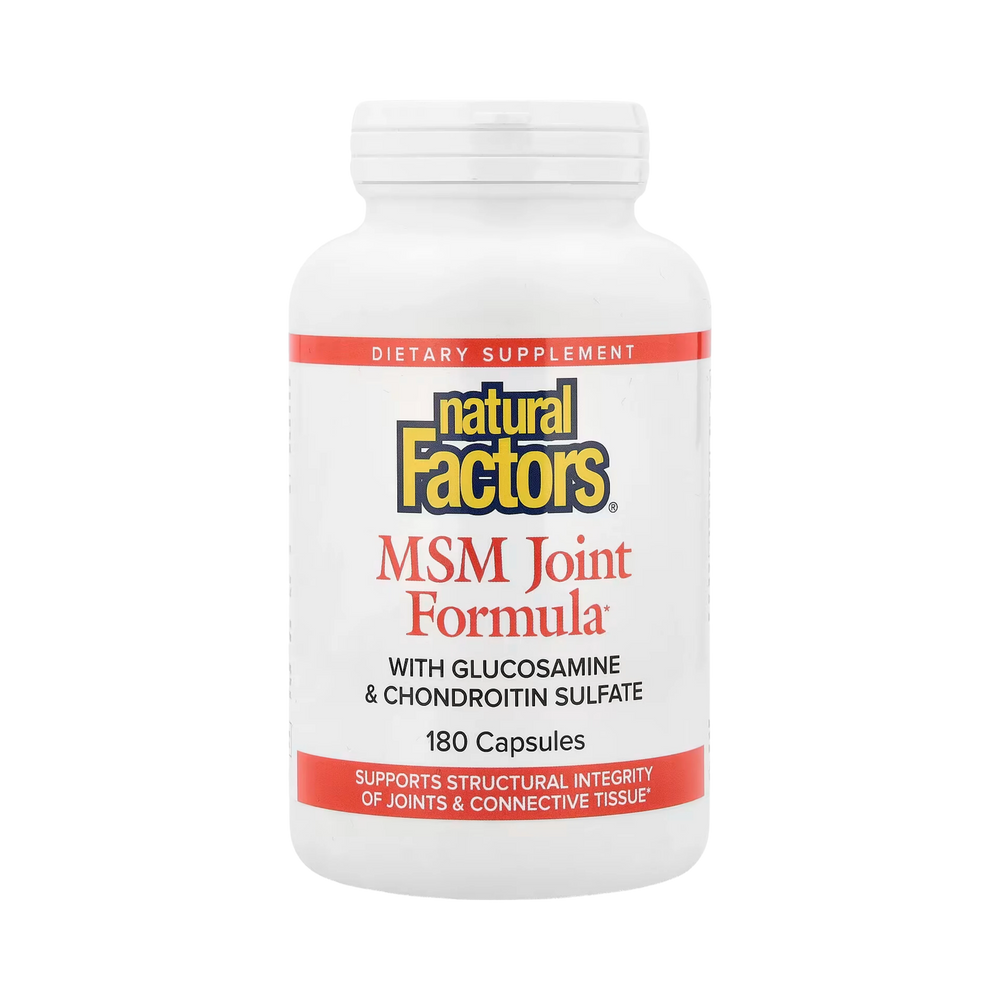 Natural Factors, MSM Joint Formula with Glucosamine & Chondroitin Sulfate, 180 Capsules