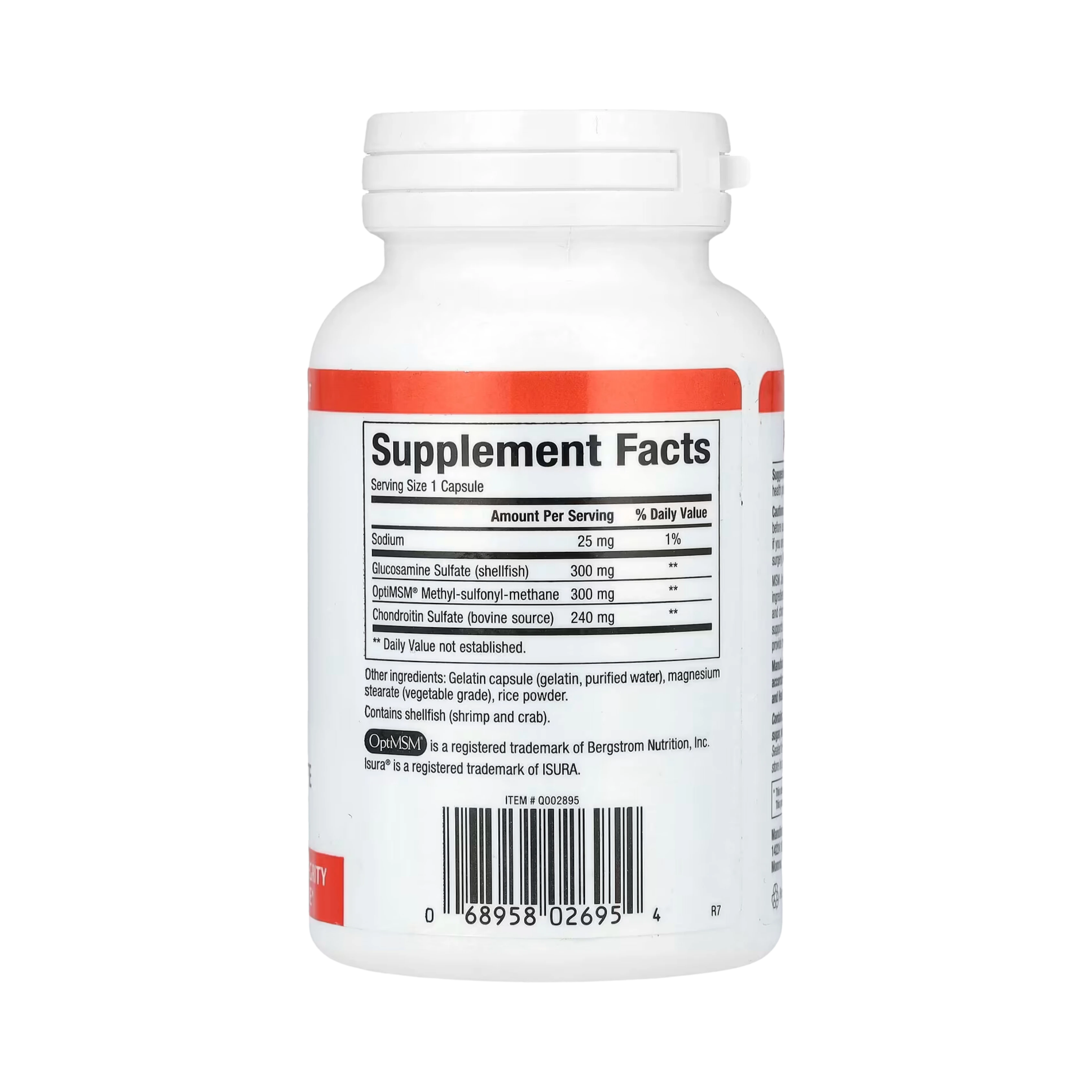 Natural Factors, MSM Joint Formula with Glucosamine & Chondroitin Sulfate, 90 Capsules