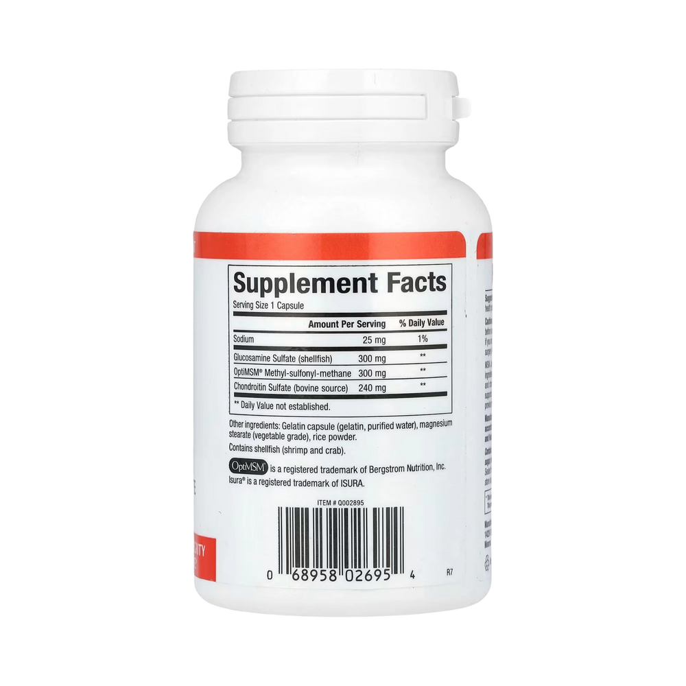 Natural Factors, MSM Joint Formula with Glucosamine & Chondroitin Sulfate, 90 Capsules